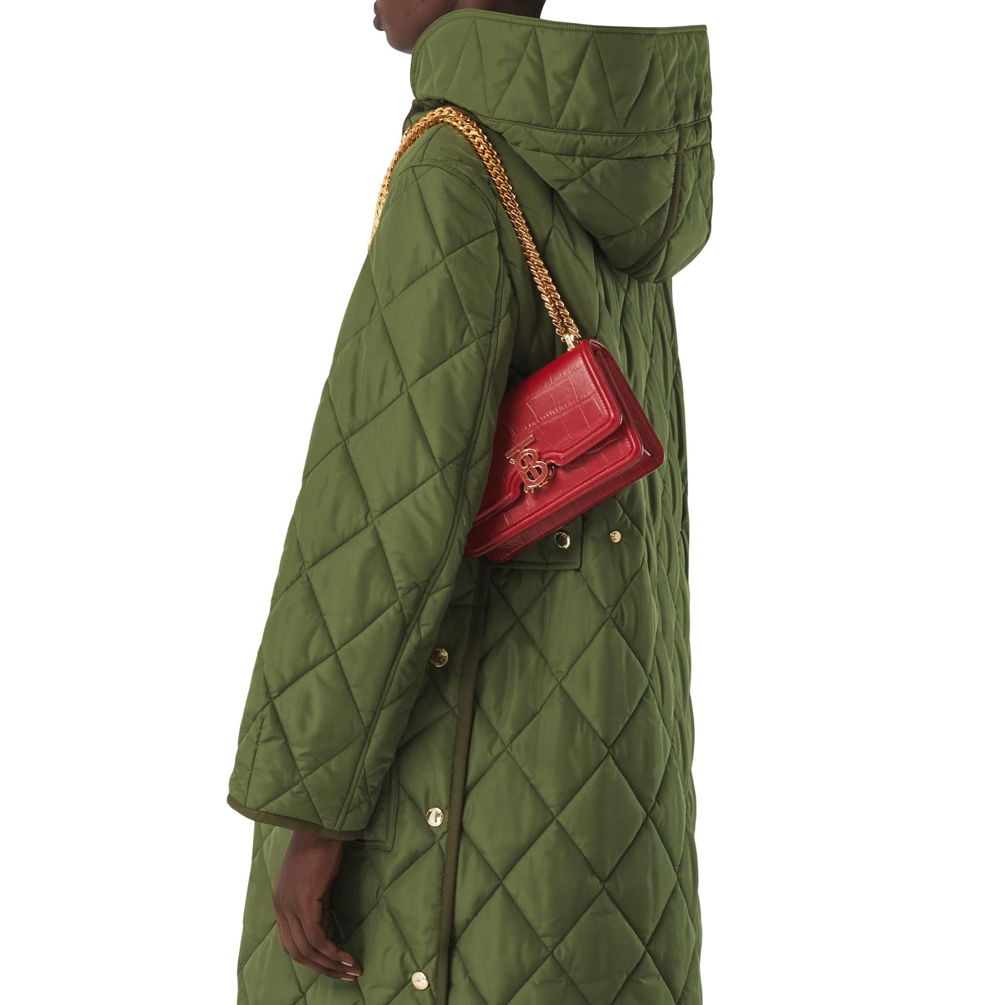 엠보싱 레더 미니 체인 TB 백