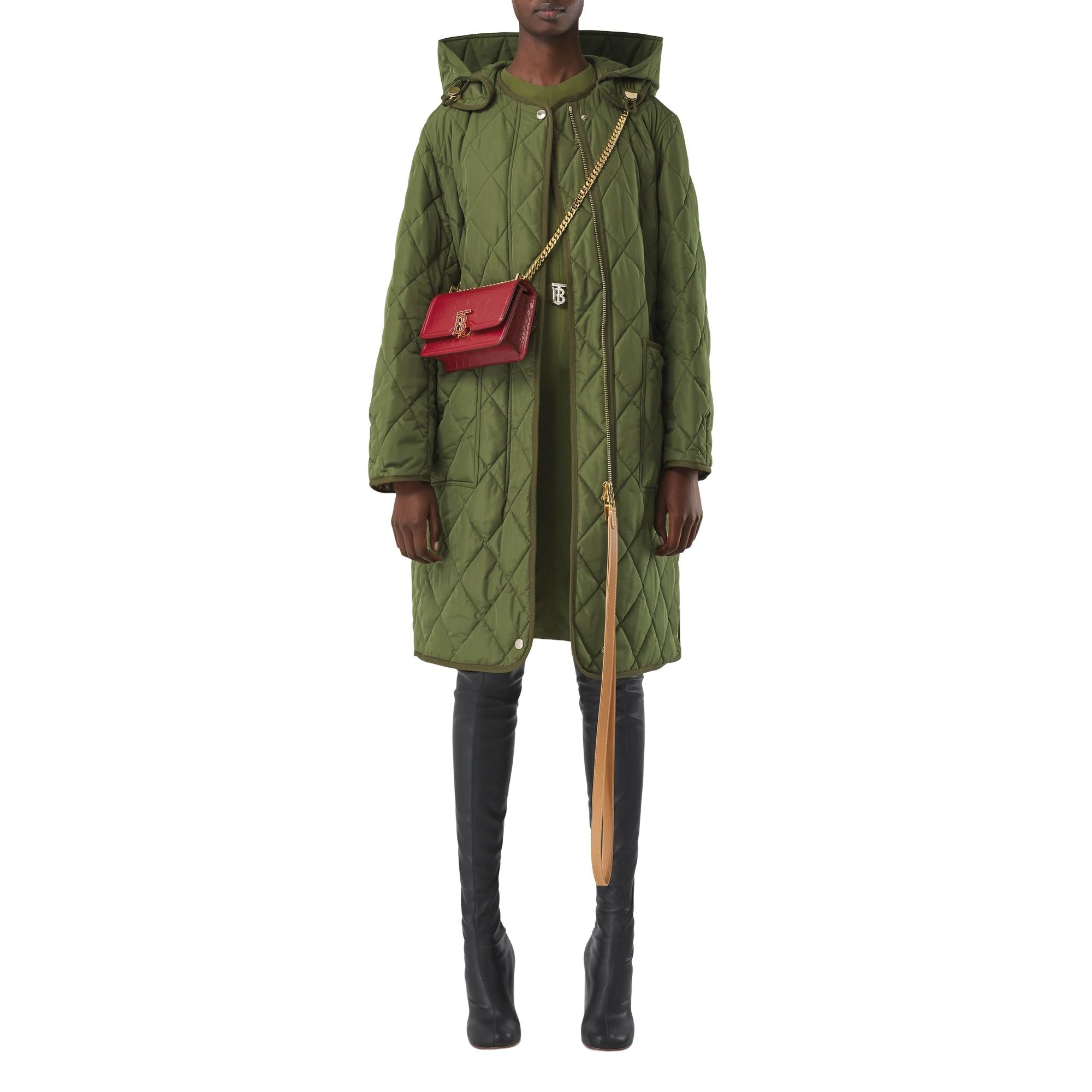 엠보싱 레더 미니 체인 TB 백