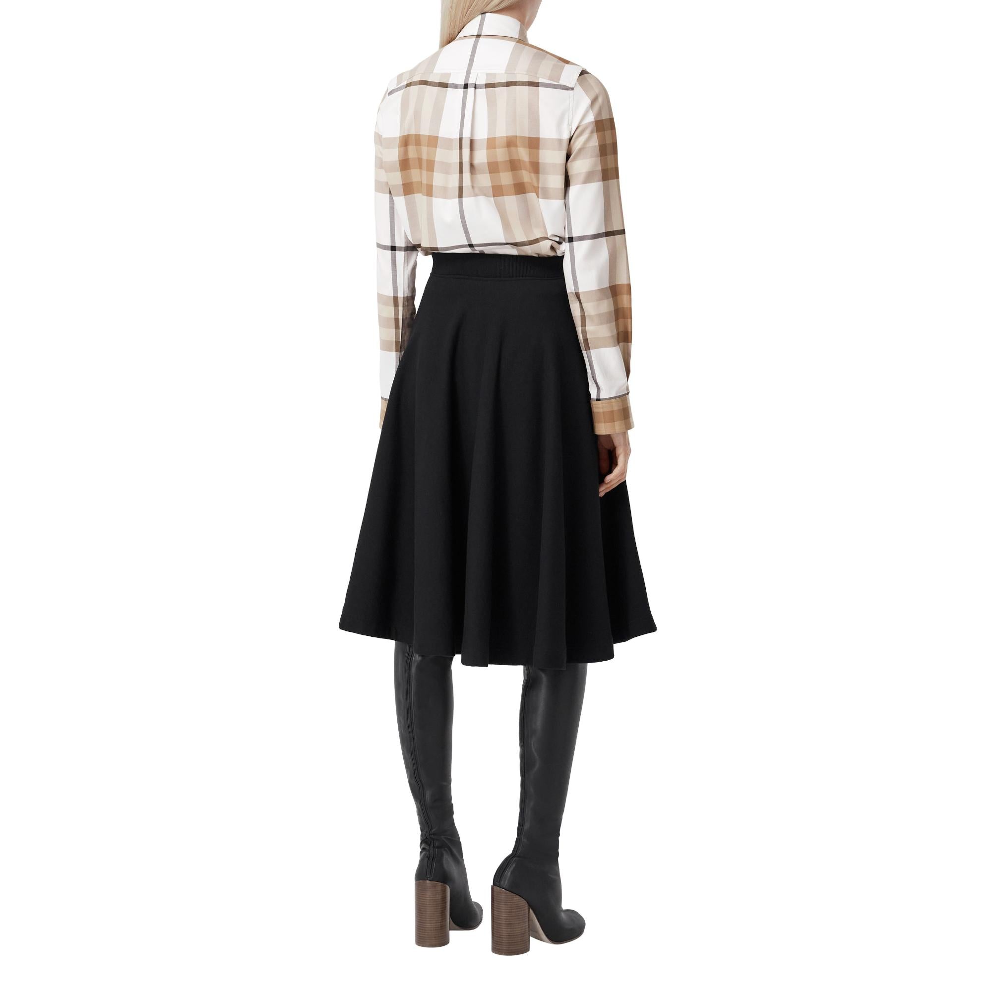 체크 코튼 트윌 셔츠