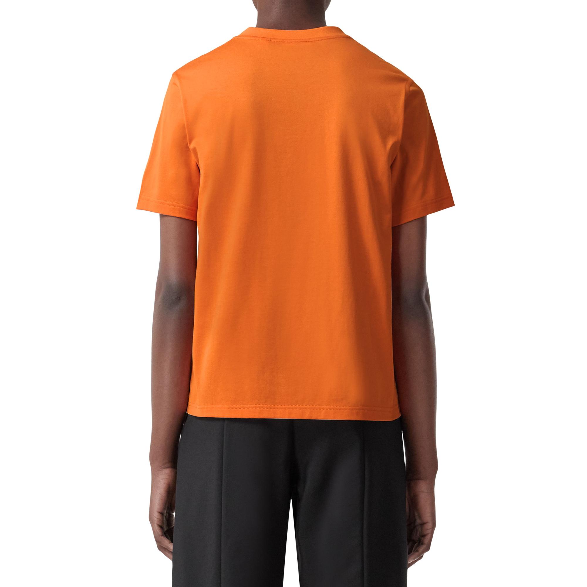 로고 프린트 코튼 티셔츠