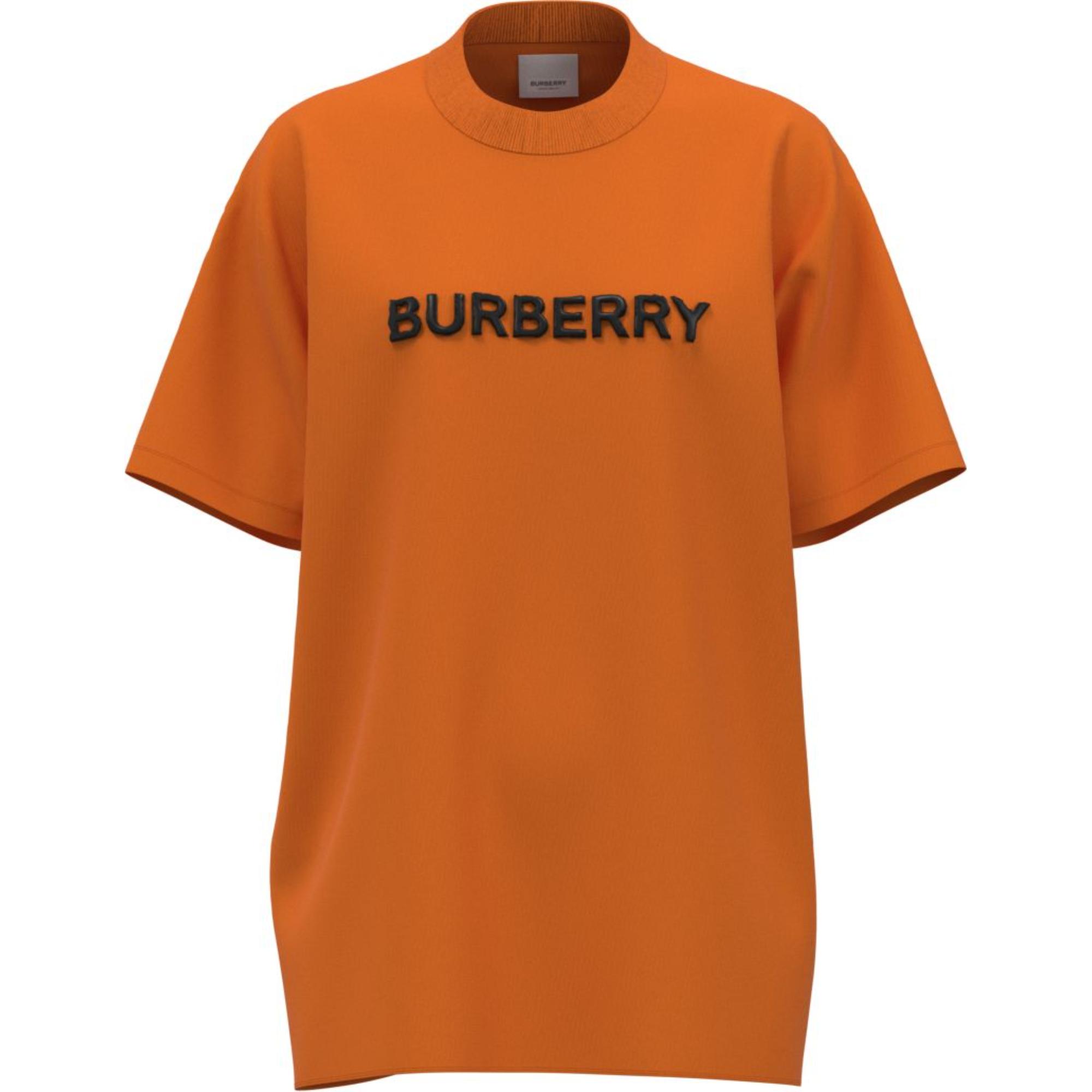 로고 프린트 코튼 티셔츠