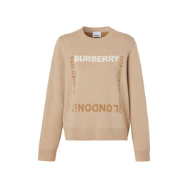 호스페리 스퀘어 울 블렌드 자카드 스웨터