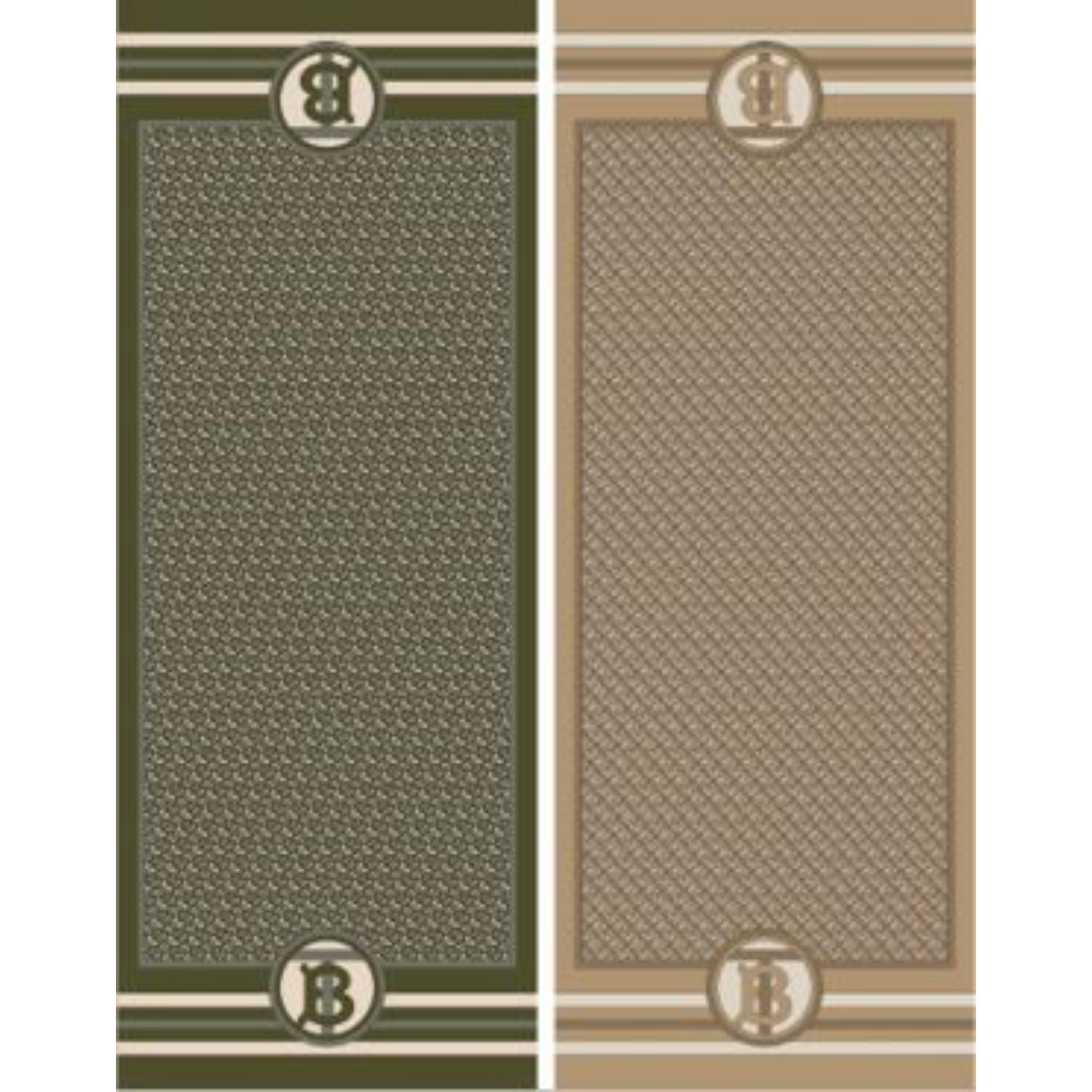 리버시블 모노그램 프린트 실크 스카프