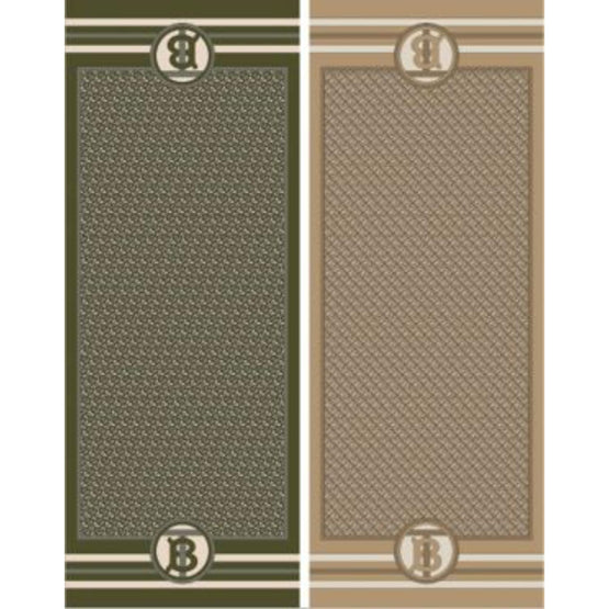 리버시블 모노그램 프린트 실크 스카프