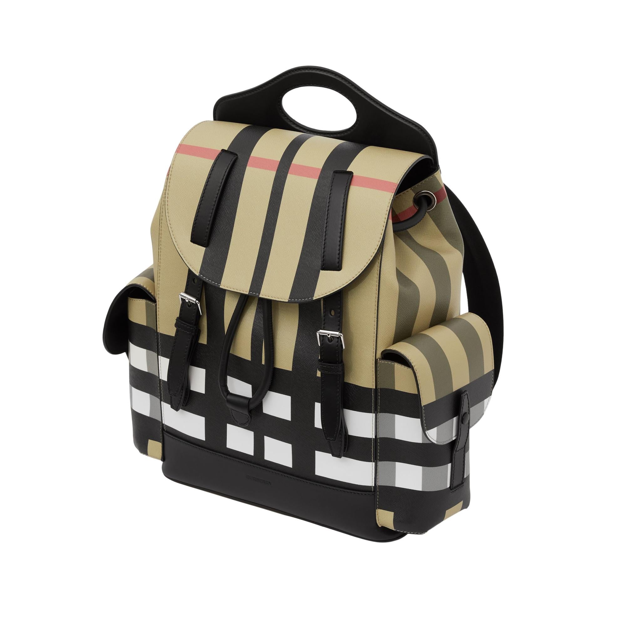 슬라이스 체크 포켓 백팩