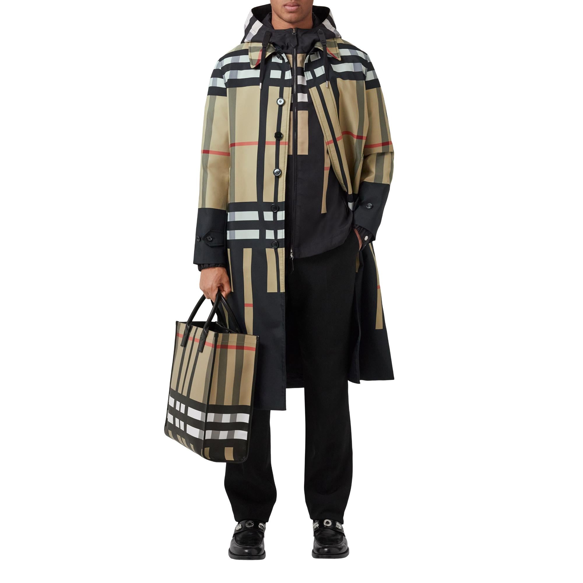 슬라이스 체크 레더 토트