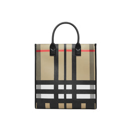 슬라이스 체크 레더 토트