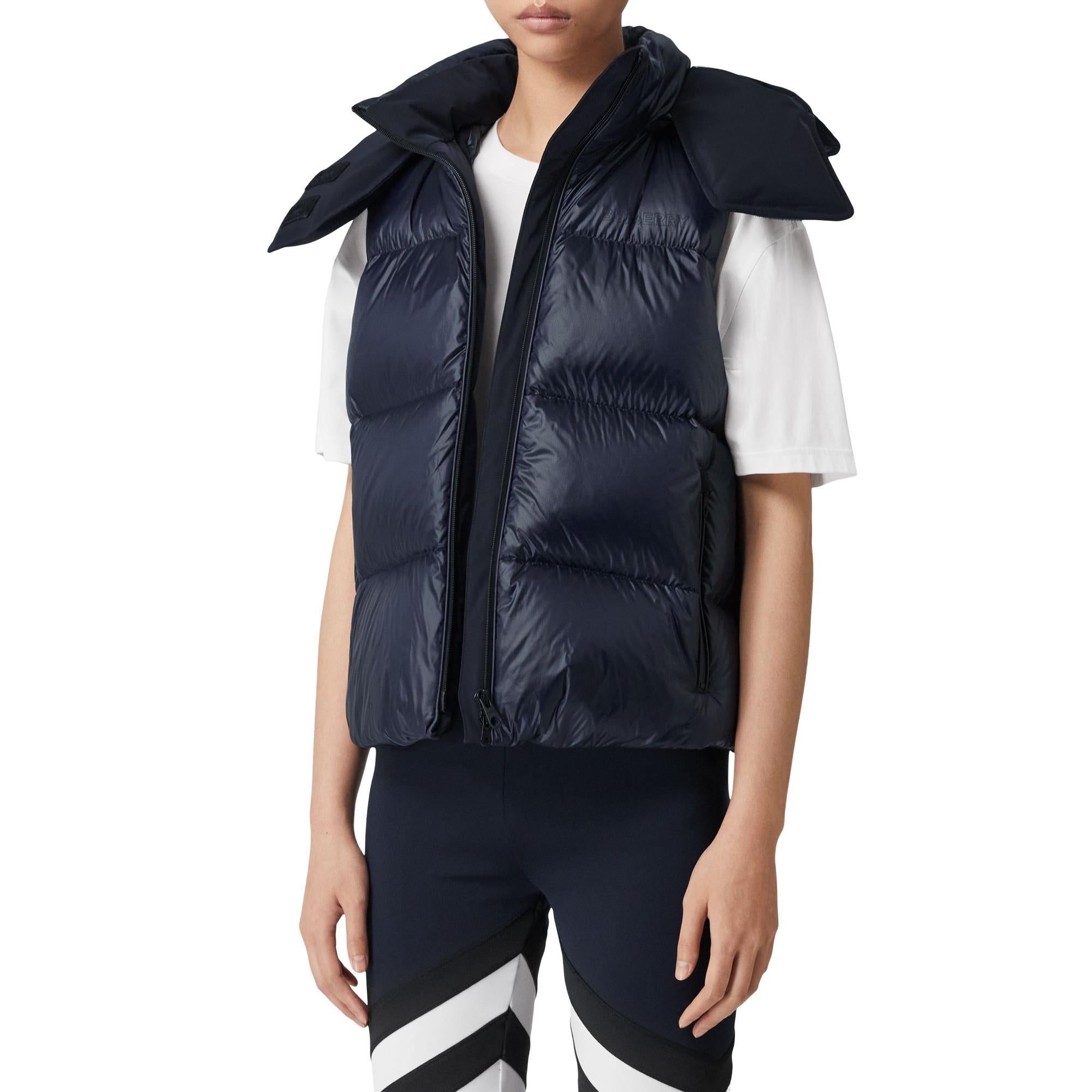 디태처블 후드 나일론 퍼퍼 질레