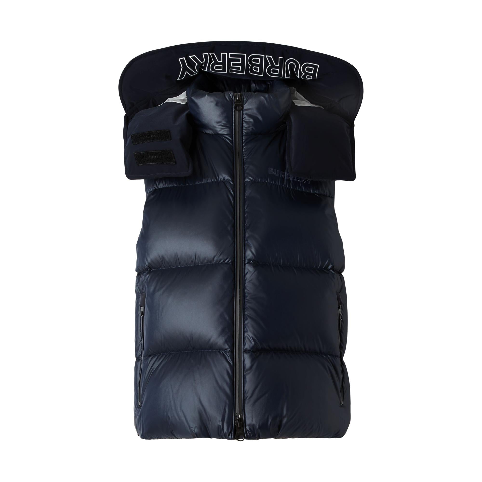 디태처블 후드 나일론 퍼퍼 질레