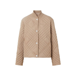 로고 디테일 라이트 퀼팅 재킷