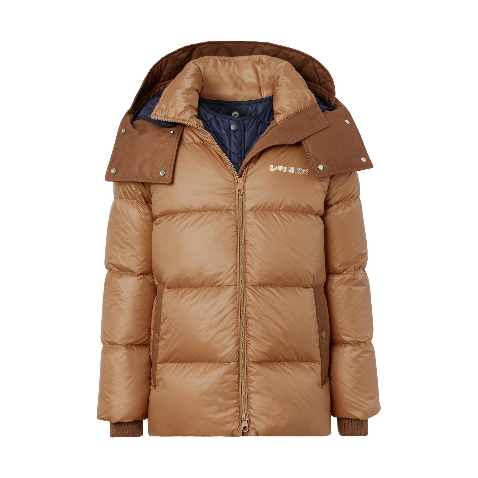 디태처블 워머 나일론 후드 퍼퍼 재킷