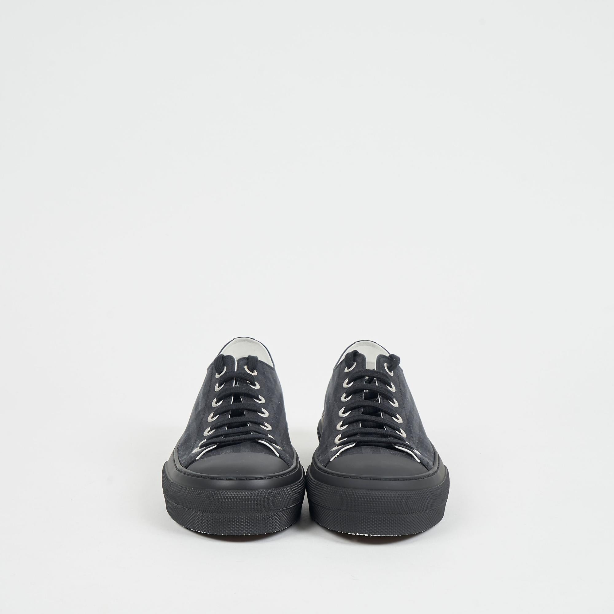 빈티지 체크 코튼 스니커즈