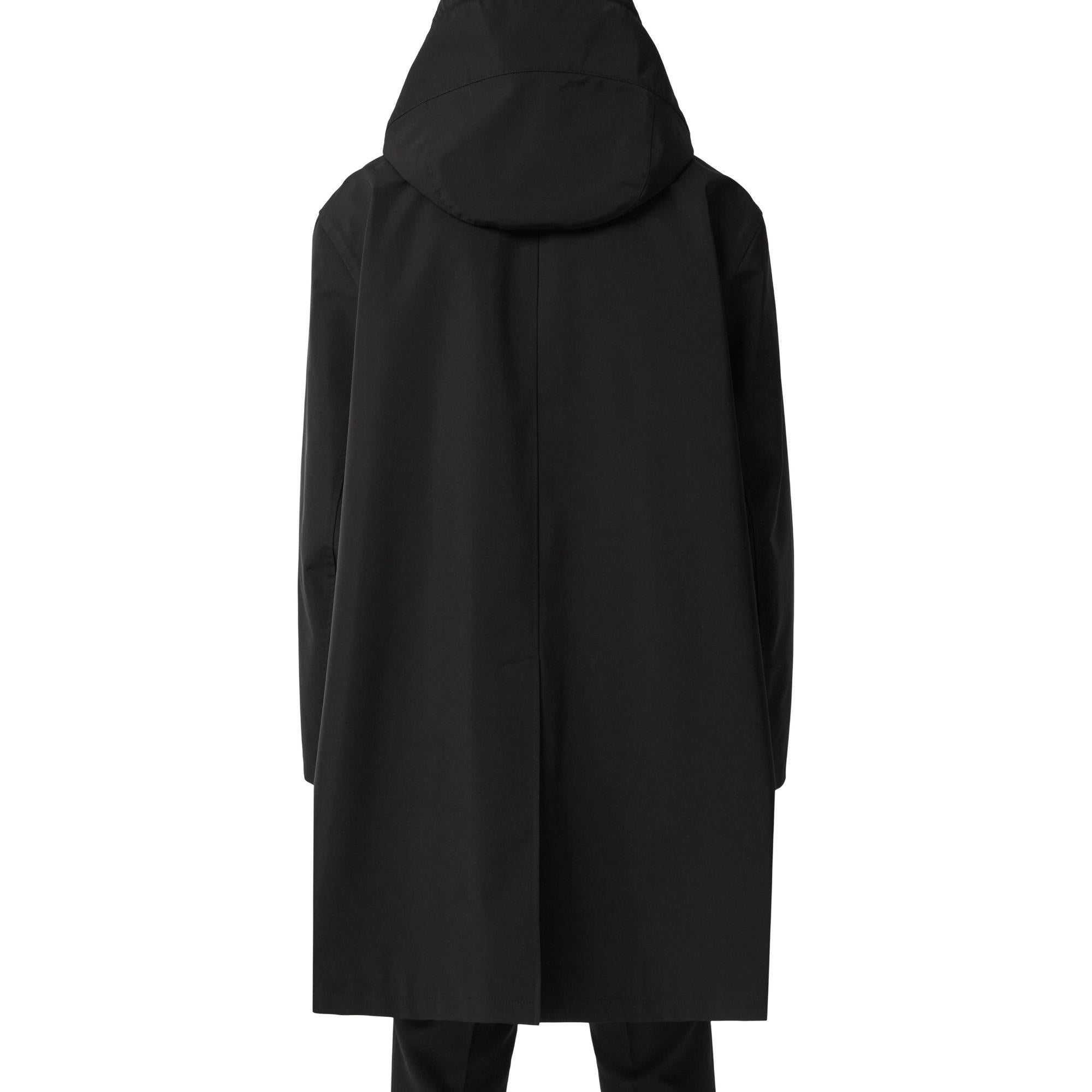 로고 디테일 오버사이즈 후드 파카