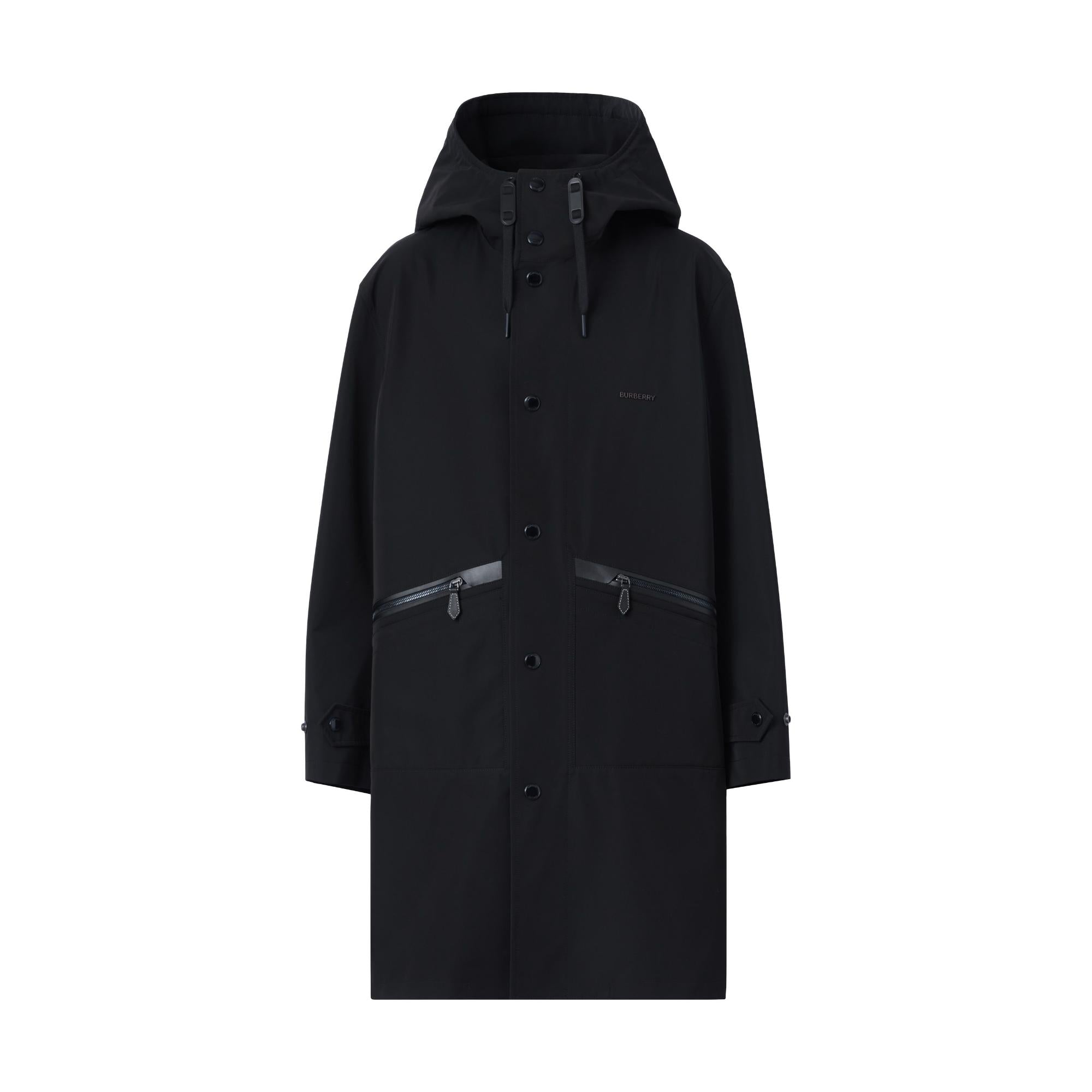 로고 디테일 오버사이즈 후드 파카