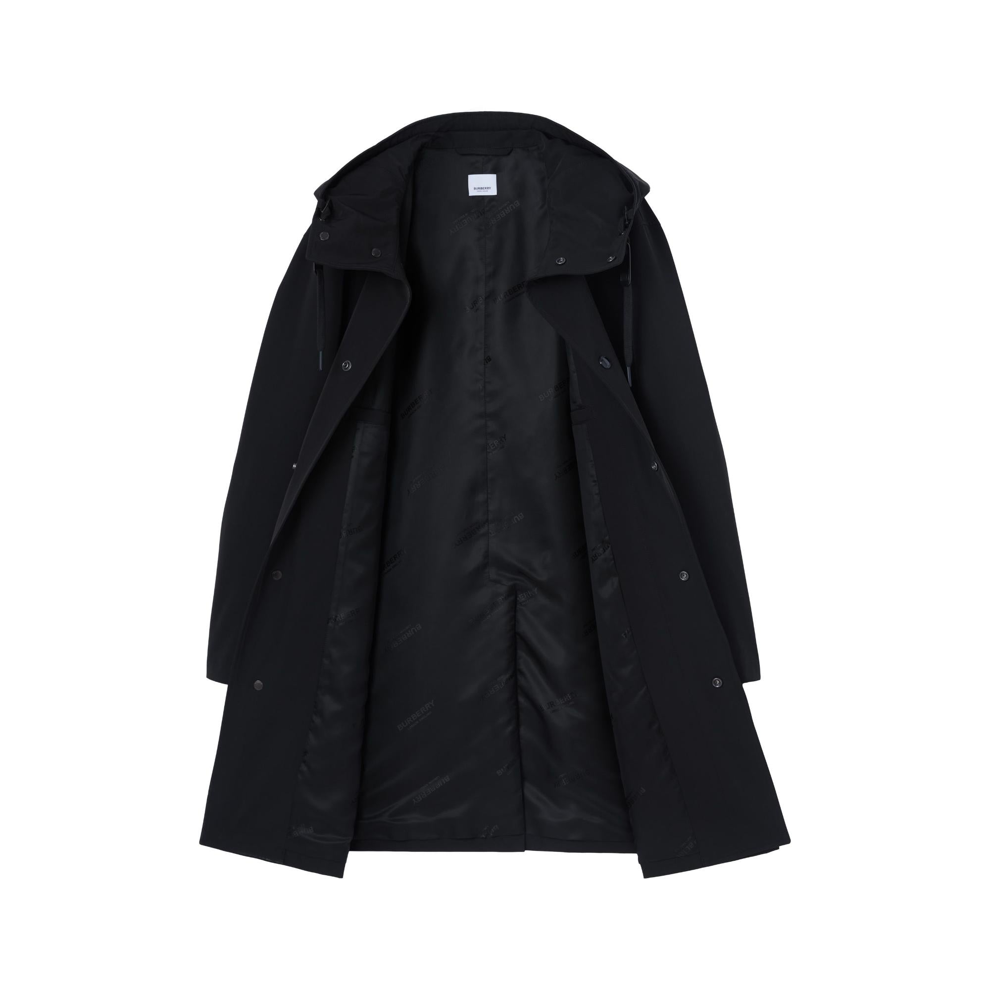 로고 디테일 오버사이즈 후드 파카