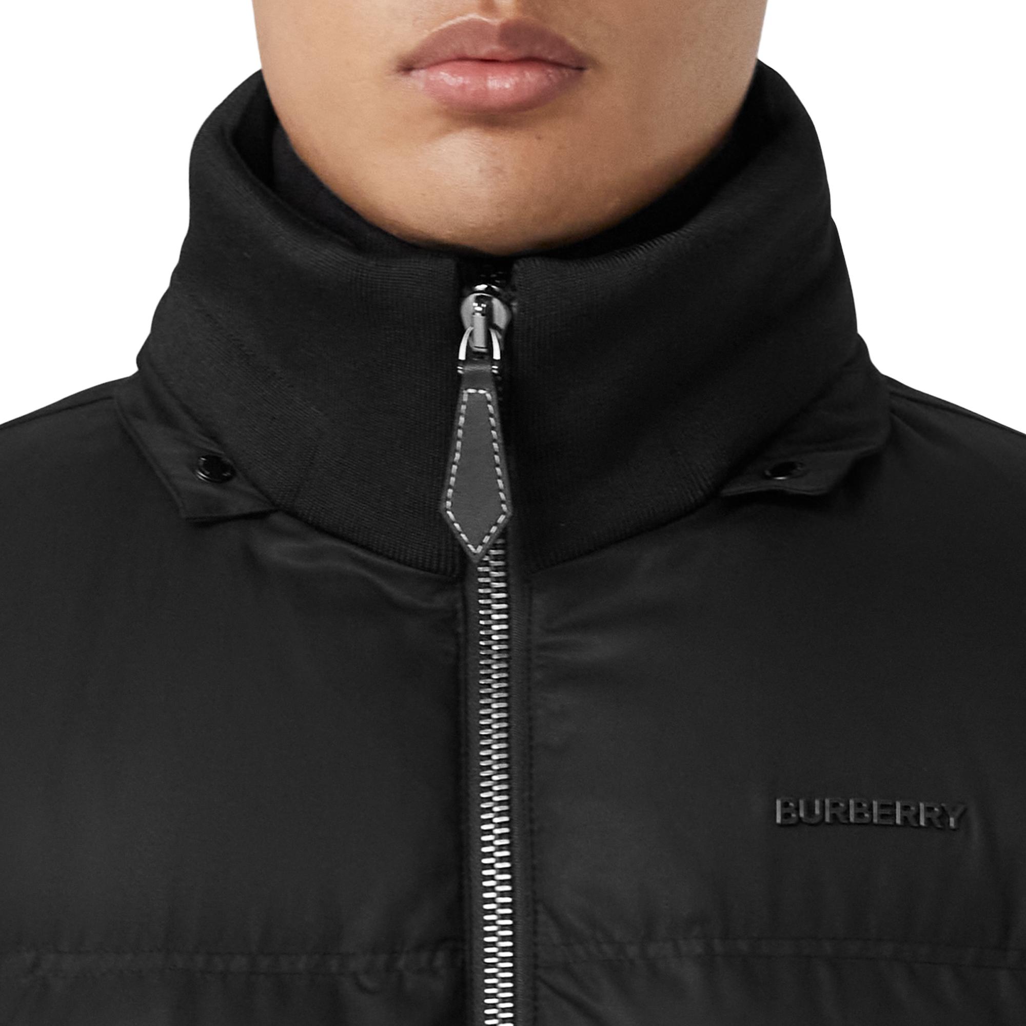 디태처블 후드 코튼 개버딘 퍼퍼 재킷