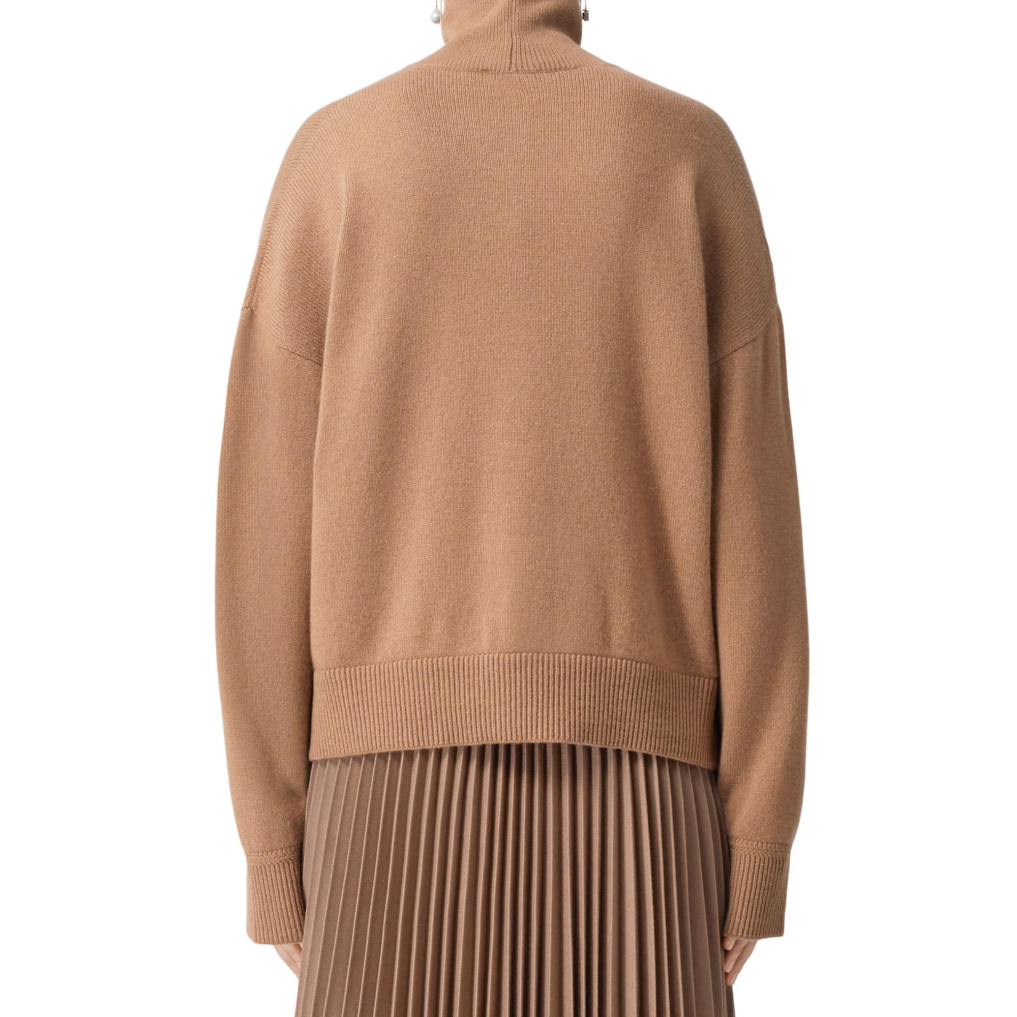 모노그램 모티프 캐시미어 퍼넬넥 스웨터