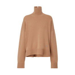 모노그램 모티프 캐시미어 퍼넬넥 스웨터