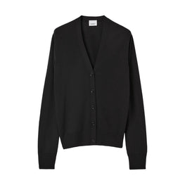 모노그램 모티프 울 실크 카디건