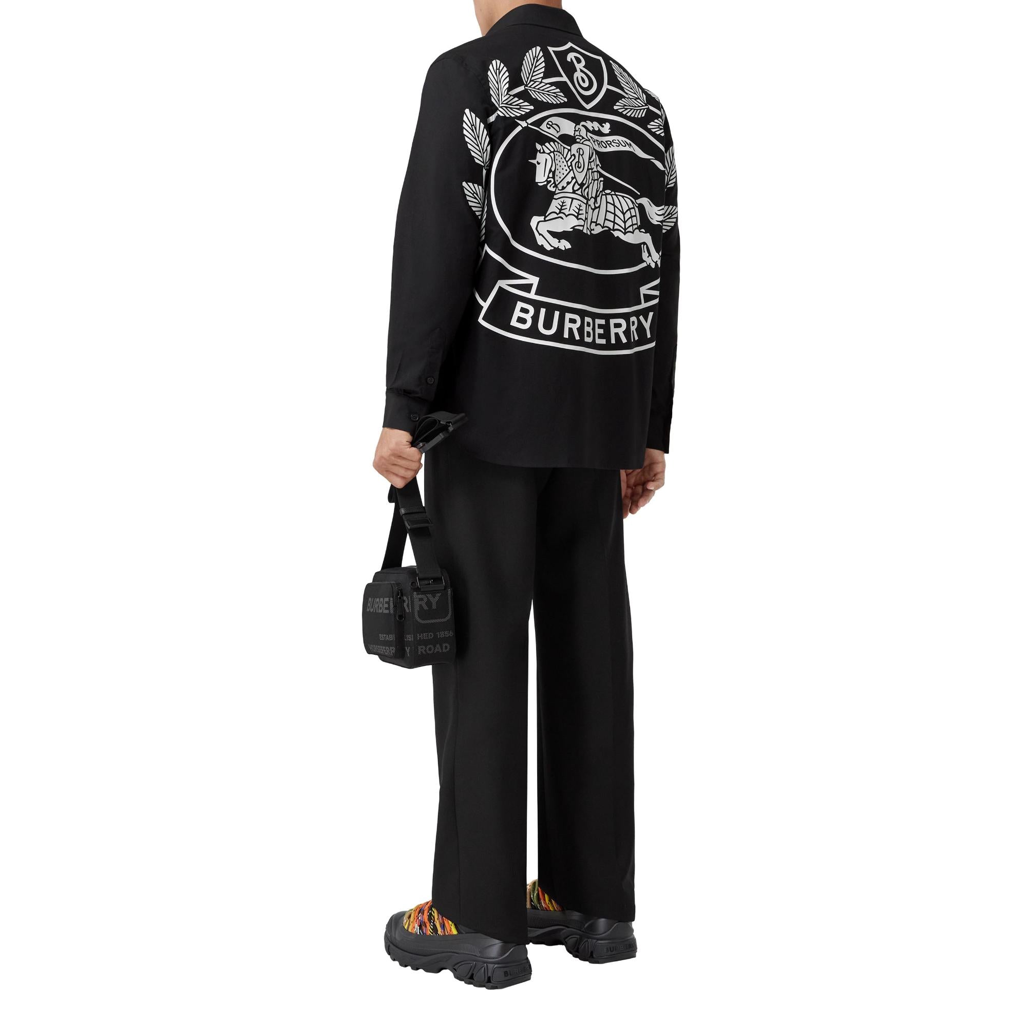 EKD 프린트 코튼 옥스퍼드 오버사이즈 셔츠