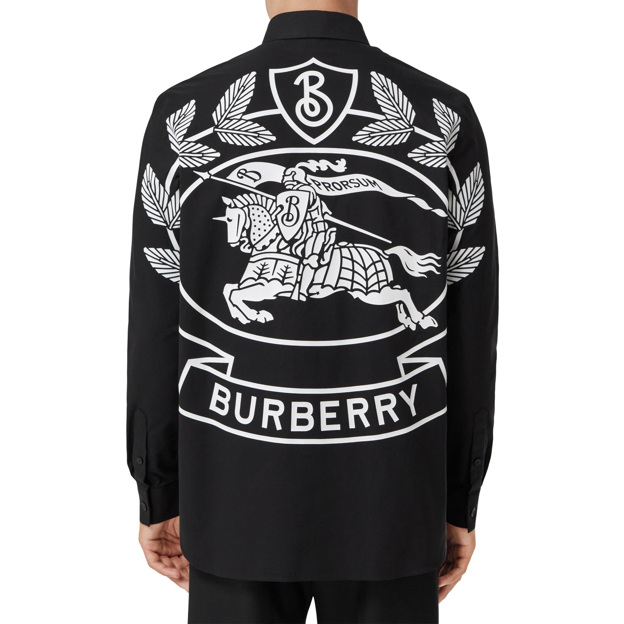 EKD 프린트 코튼 옥스퍼드 오버사이즈 셔츠