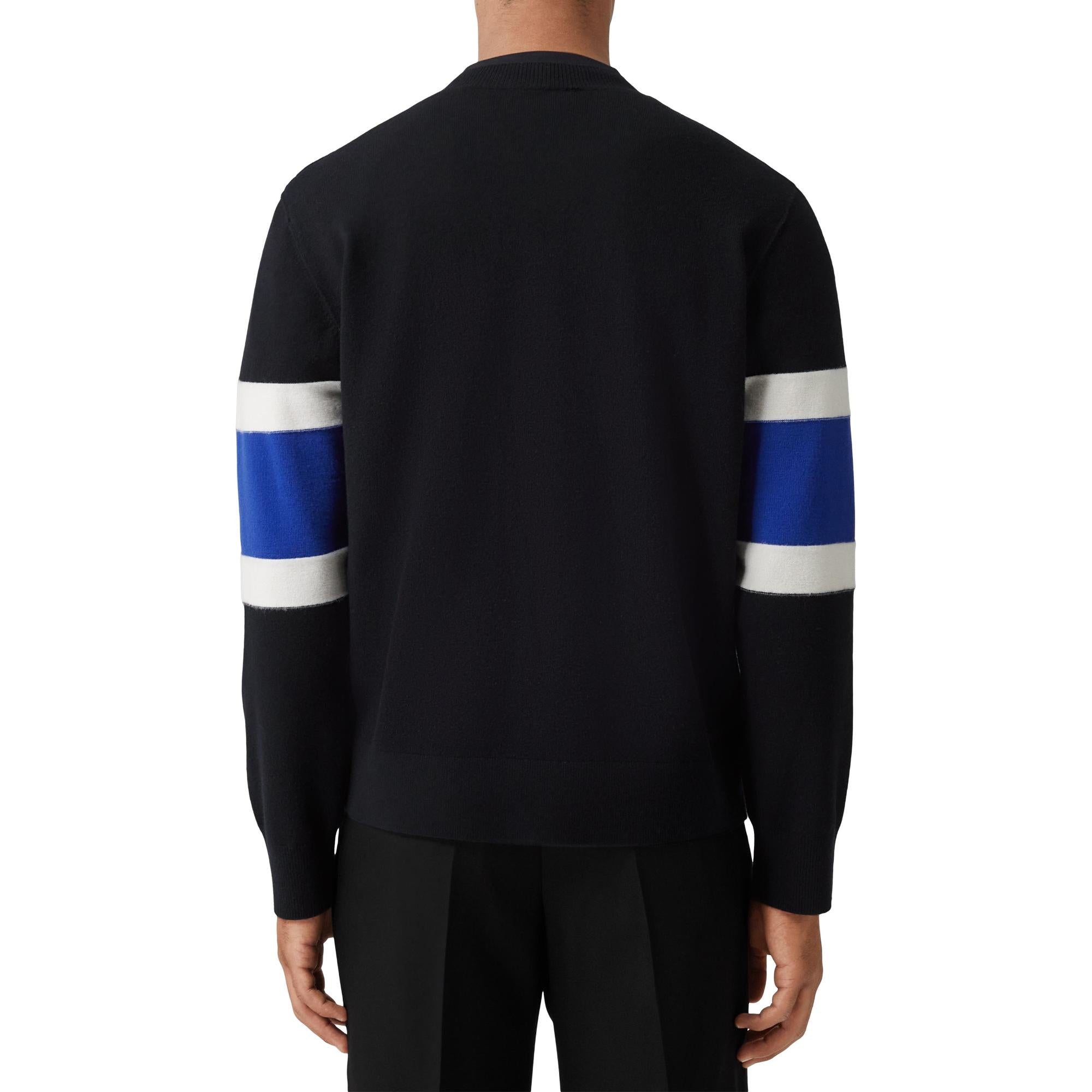 로고 그래픽 아플리케 울 캐시미어 스웨터