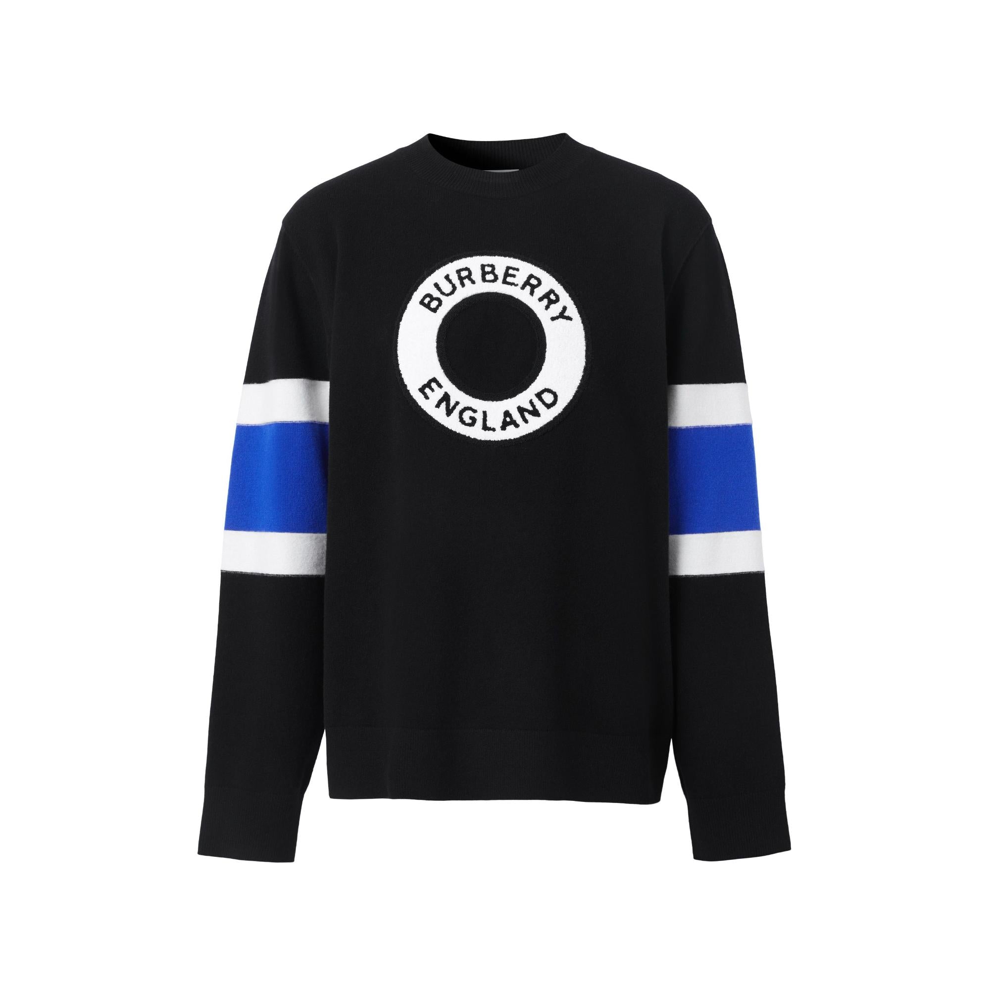 로고 그래픽 아플리케 울 캐시미어 스웨터