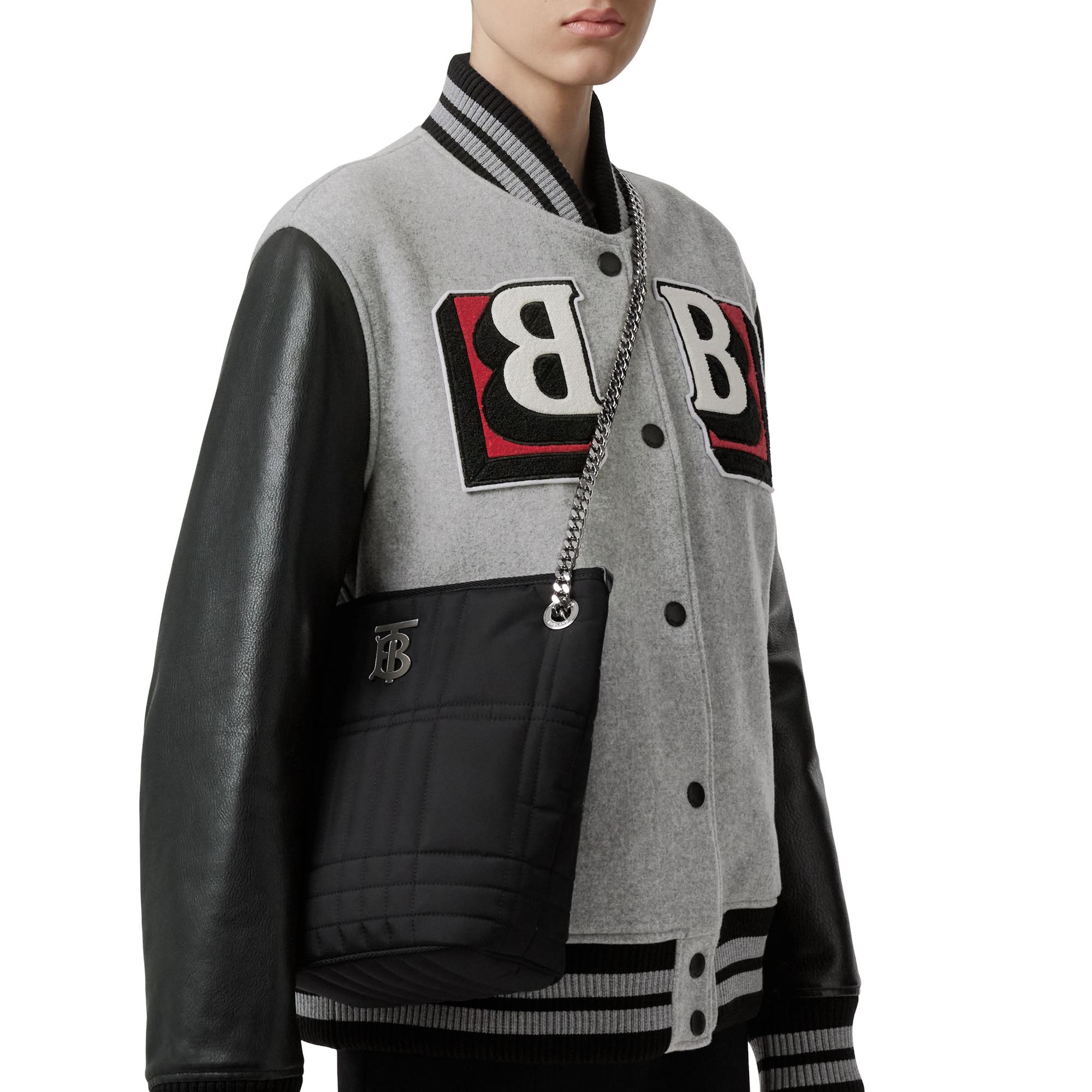 퀼팅 패브릭 스몰 롤라 버킷 백