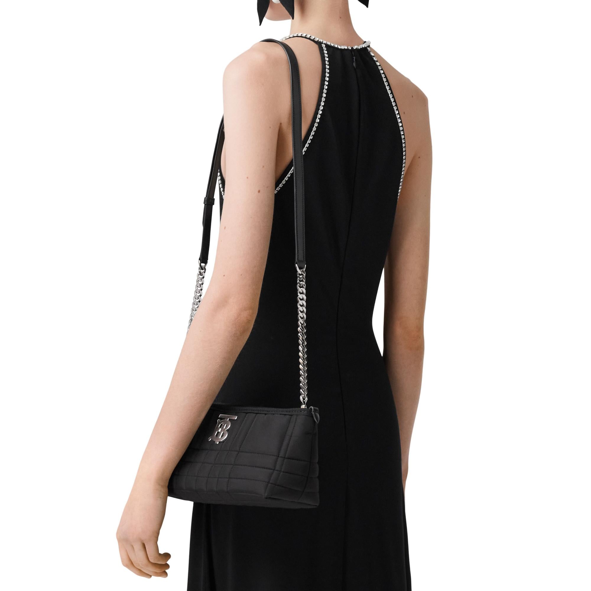 퀼팅 패브릭 스몰 소프트 롤라 백