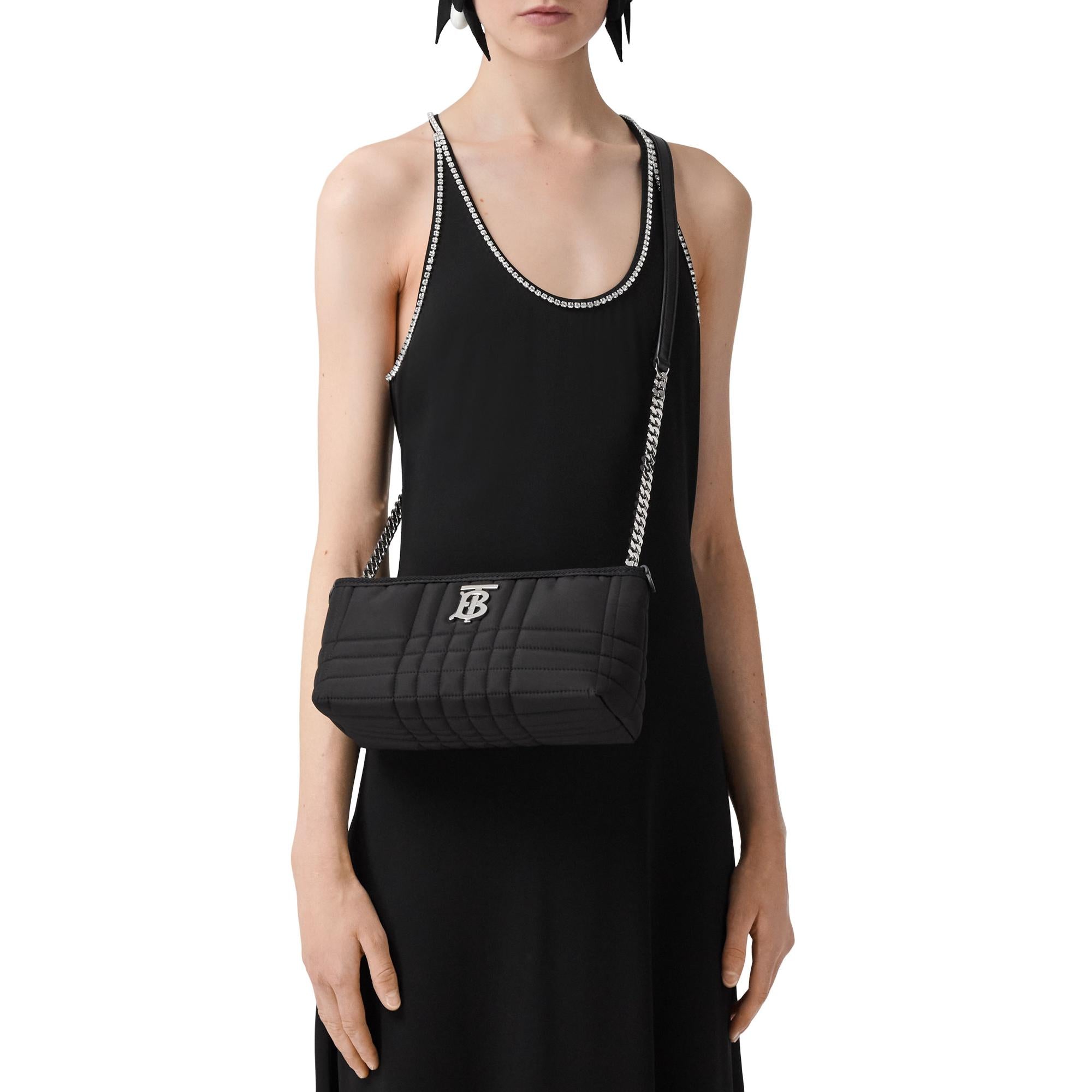 퀼팅 패브릭 스몰 소프트 롤라 백