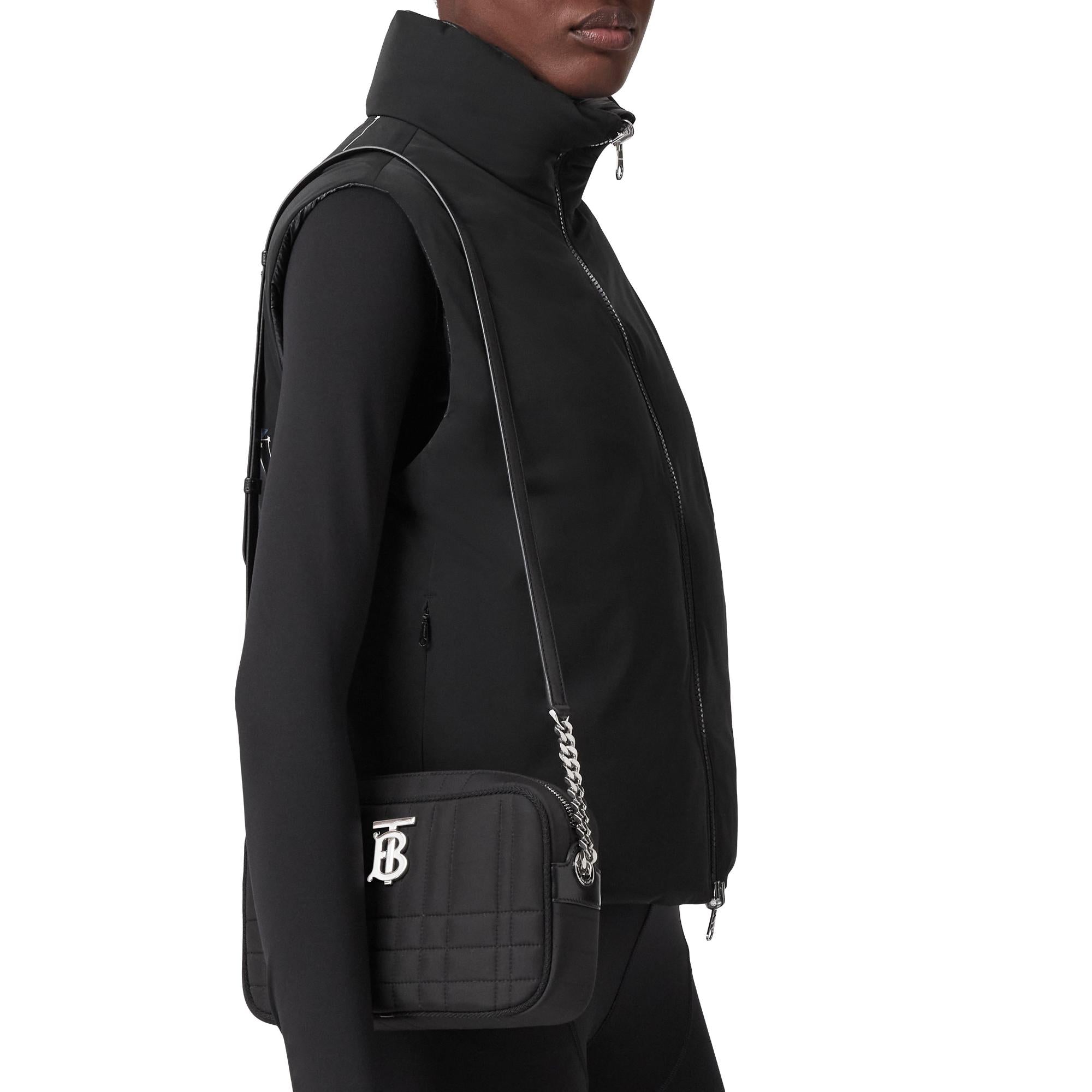 퀼팅 패브릭 미니 롤라 카메라 백