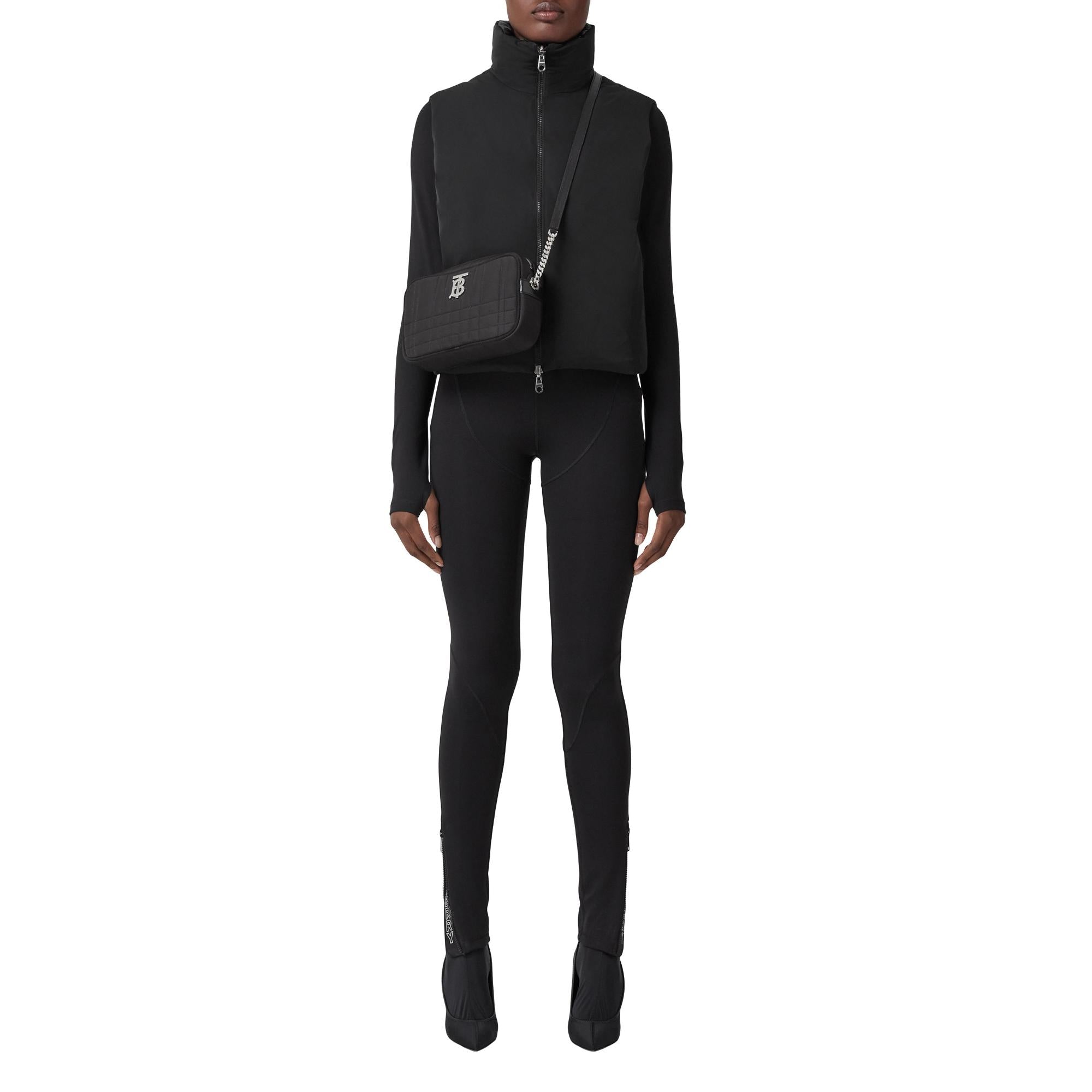 퀼팅 패브릭 미니 롤라 카메라 백