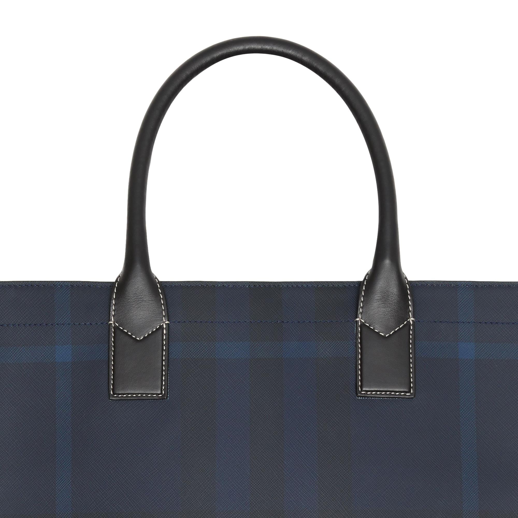 이그재저레이트 체크 레더 토트