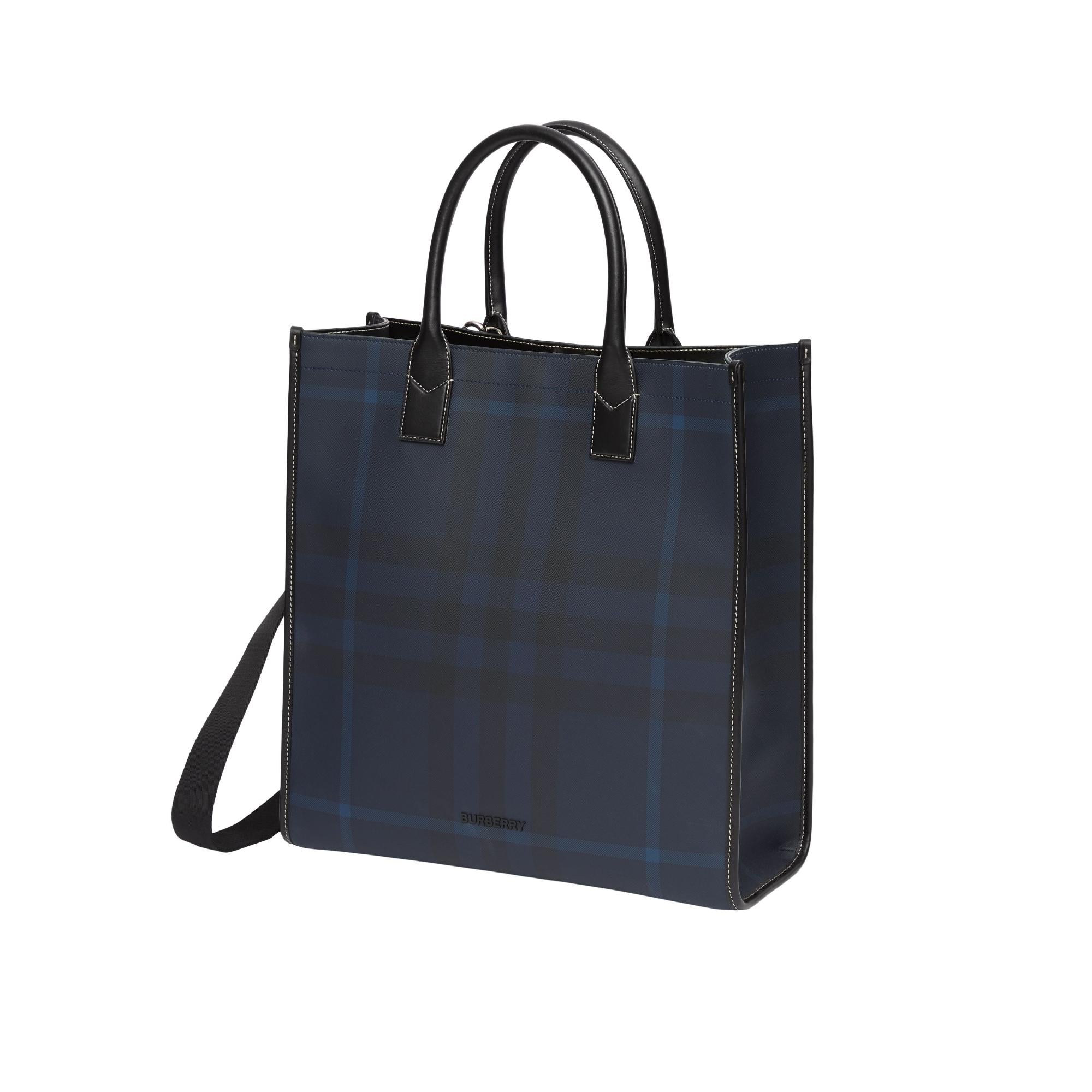 이그재저레이트 체크 레더 토트