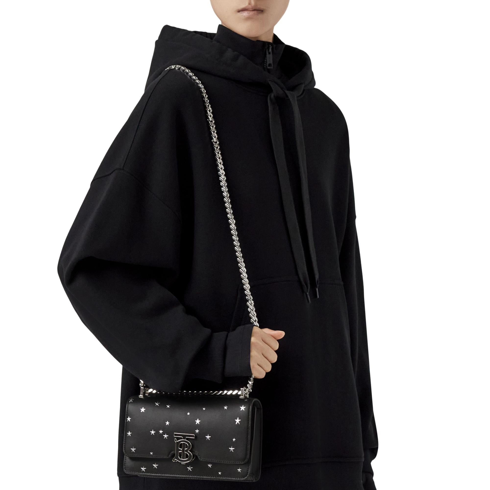 스타 프린트 레더 미니 TB 백