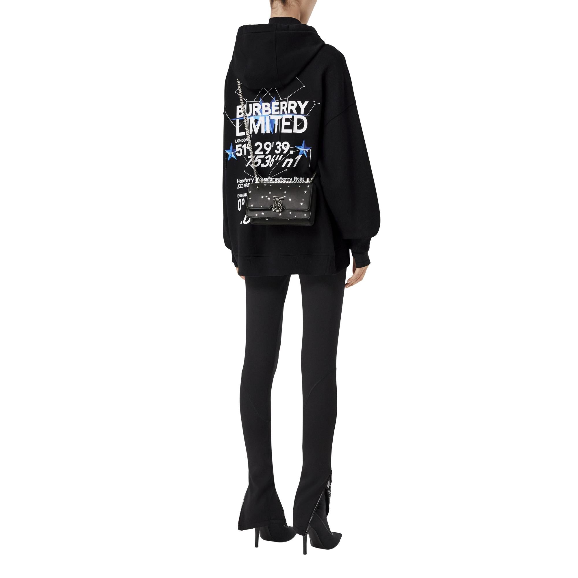 스타 프린트 레더 미니 TB 백