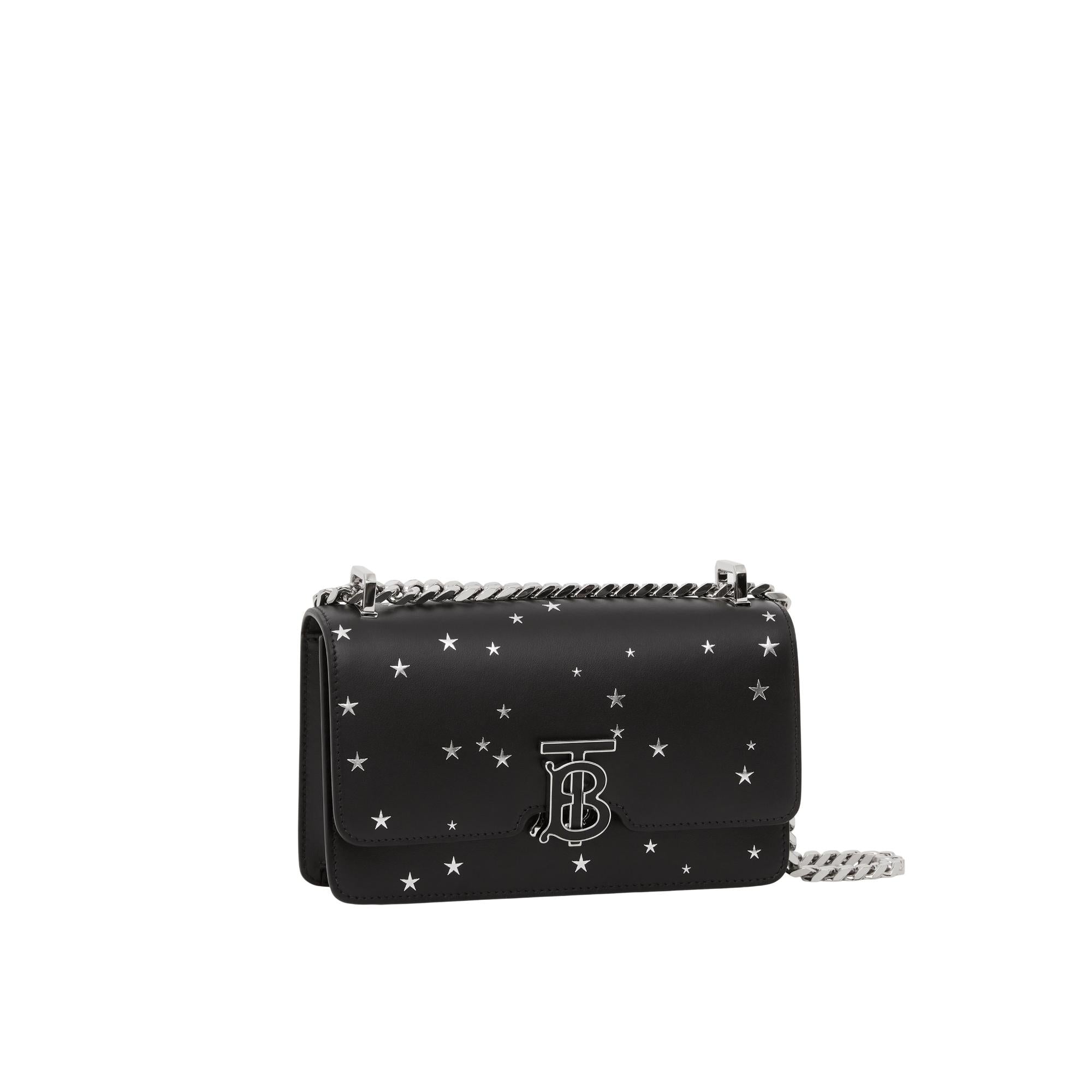 스타 프린트 레더 미니 TB 백