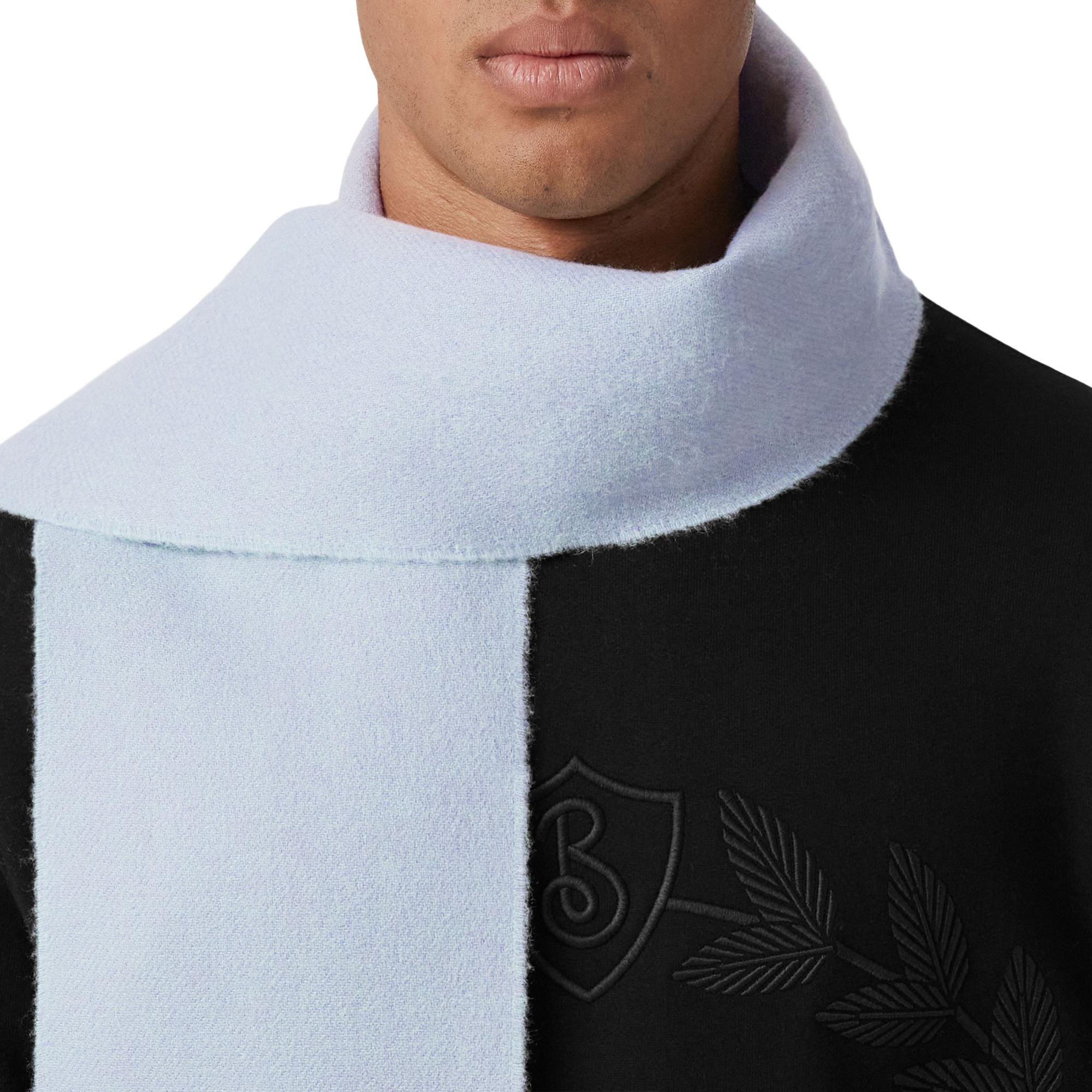 리버시블 모노그램 모티프 캐시미어 스카프