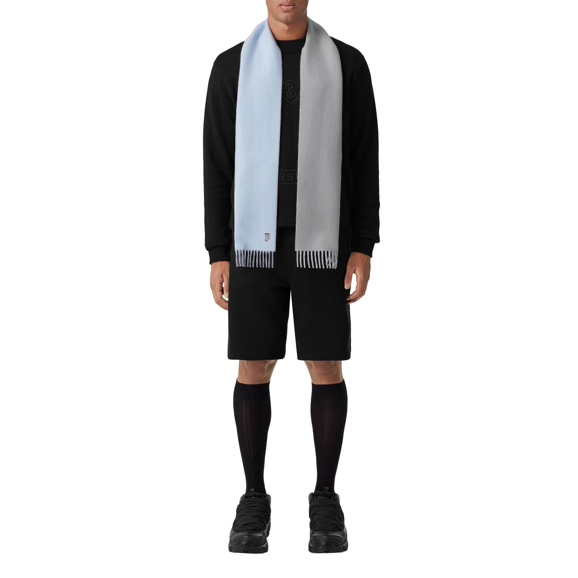 리버시블 모노그램 모티프 캐시미어 스카프