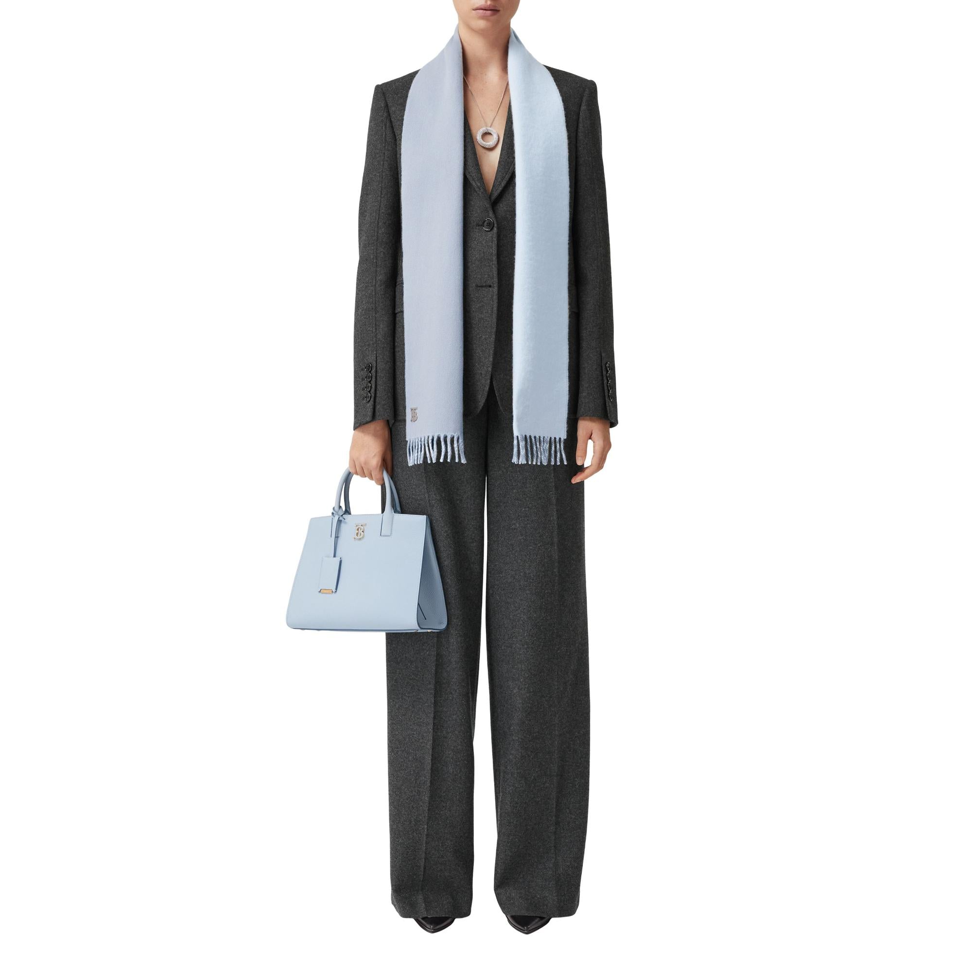 리버시블 모노그램 모티프 캐시미어 스카프