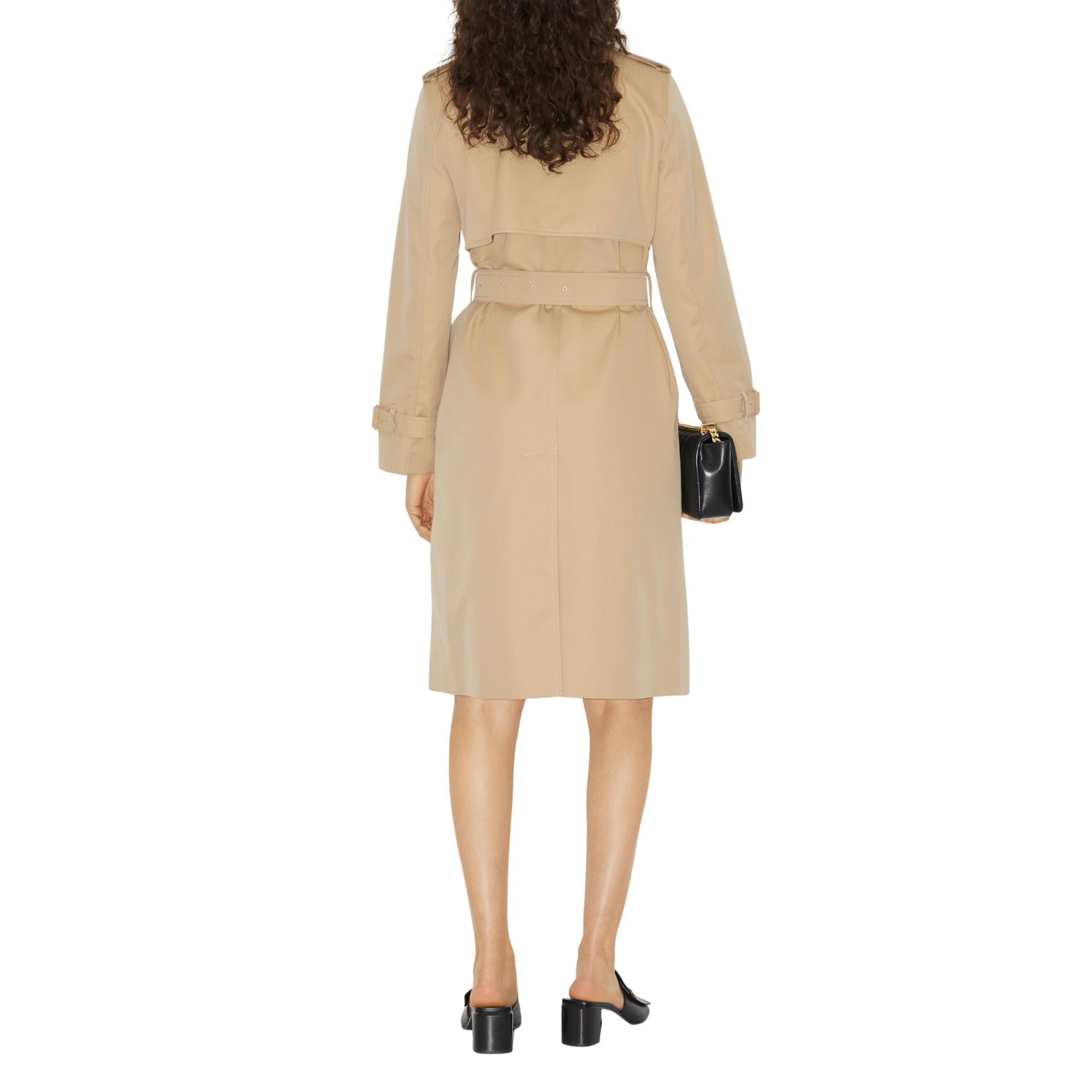 롱 체크 칼라 트렌치코트