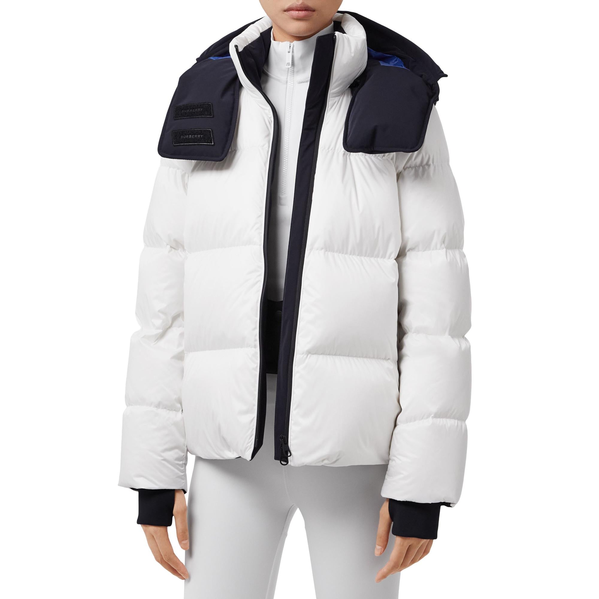 디태처블 후드 나일론 퍼퍼 재킷