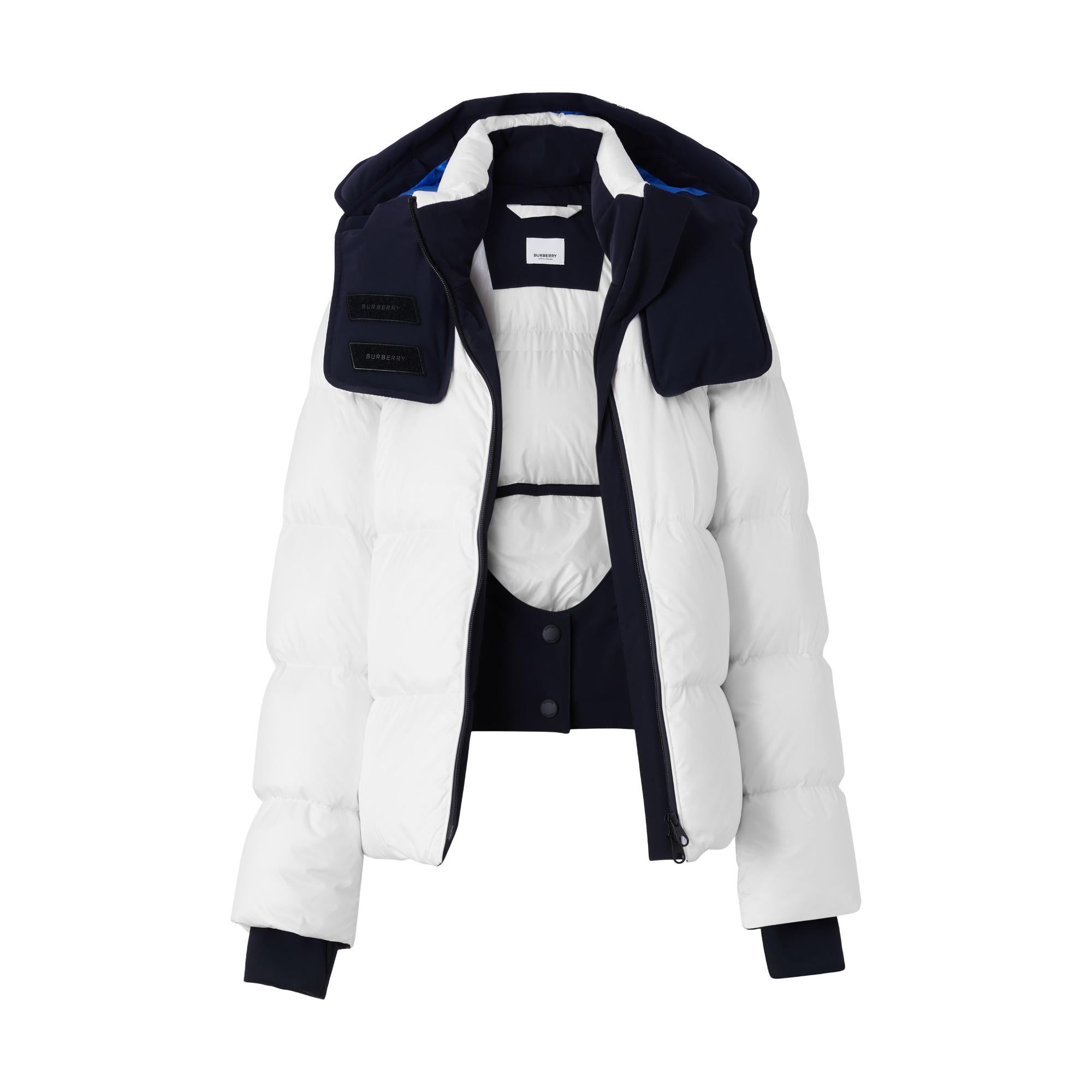 디태처블 후드 나일론 퍼퍼 재킷