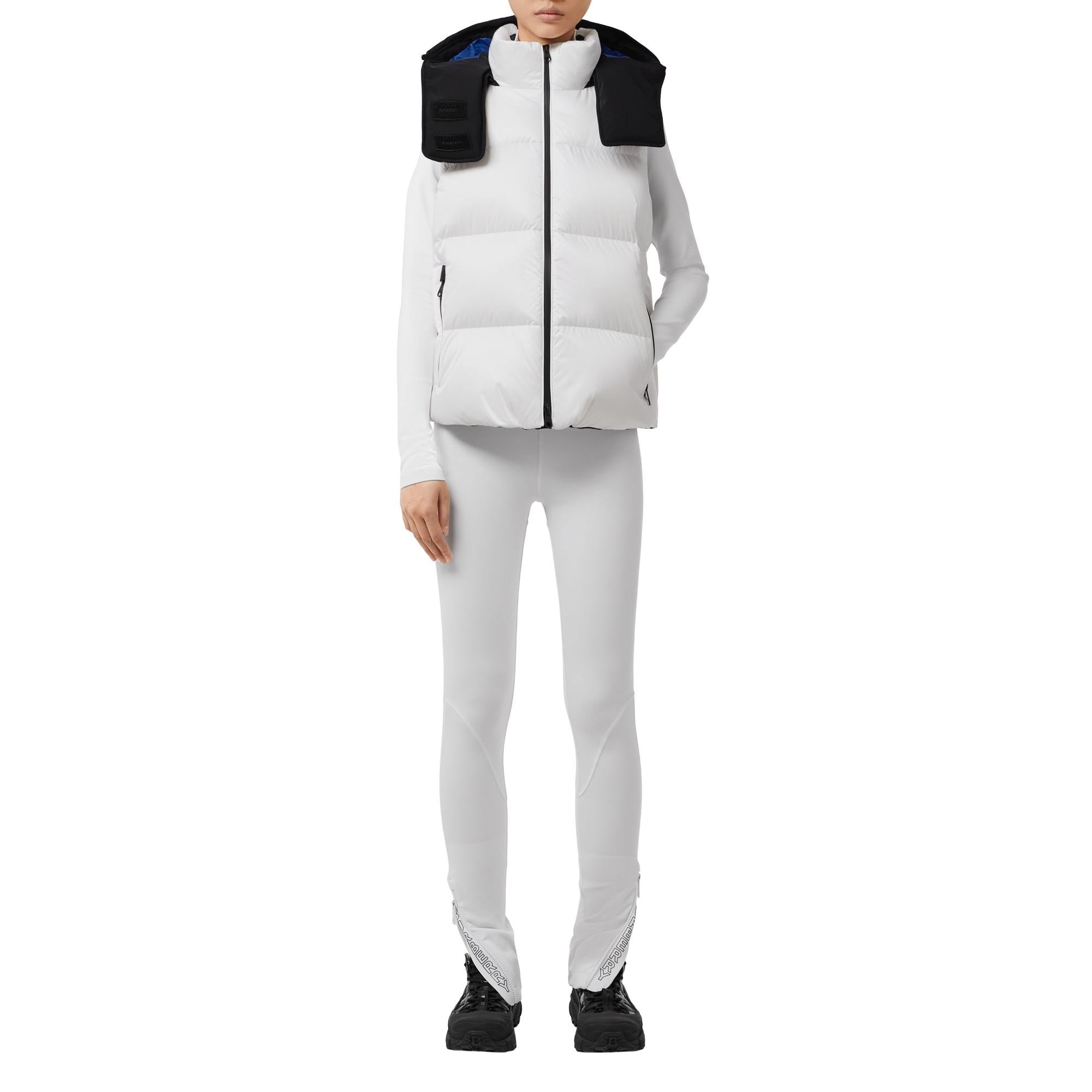 디태처블 후드 투톤 나일론 퍼퍼 질레