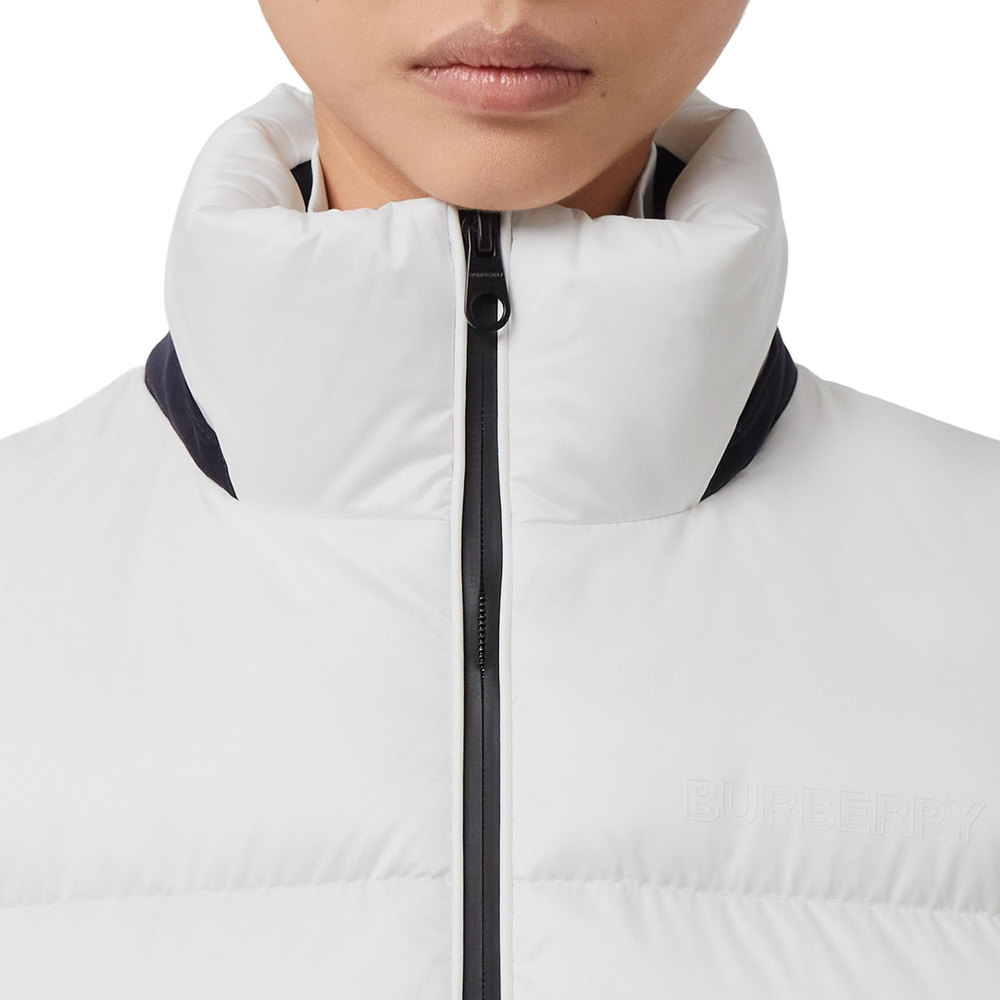 디태처블 후드 투톤 나일론 퍼퍼 질레