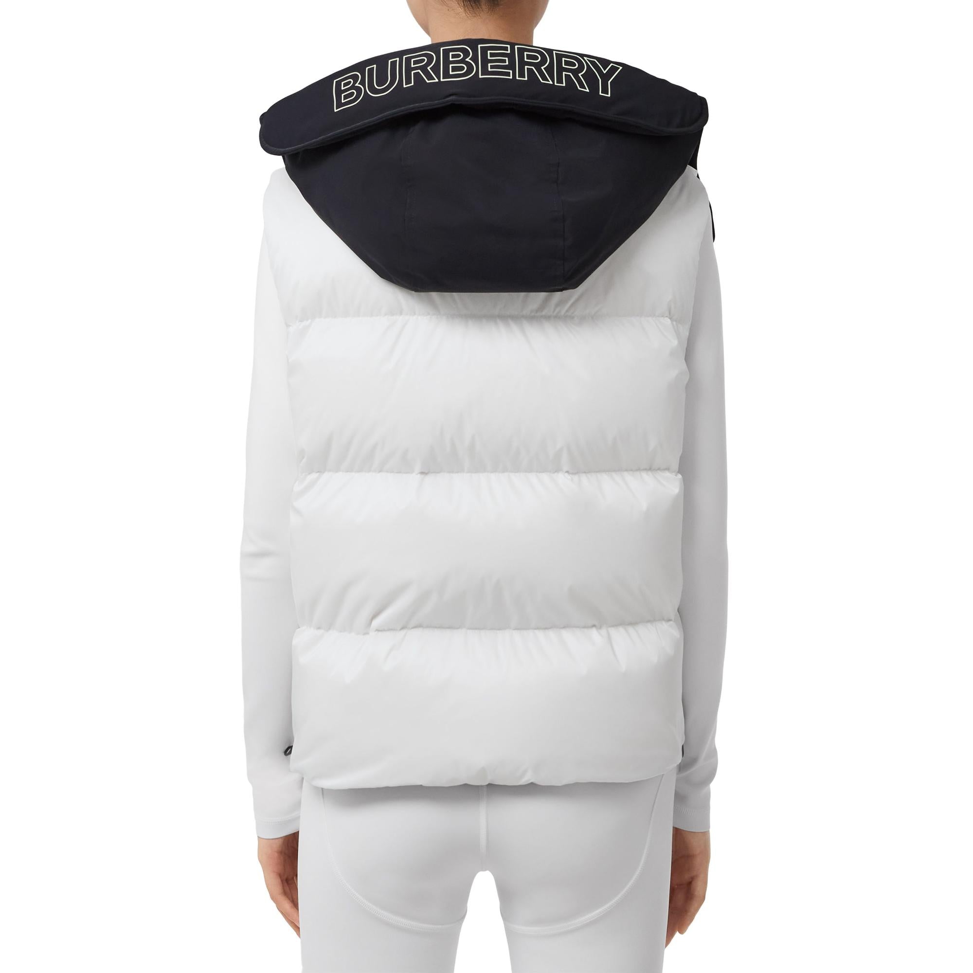 디태처블 후드 투톤 나일론 퍼퍼 질레