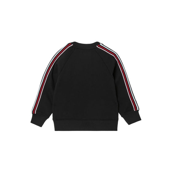 토마스 베어 아플리케 투톤 코튼 스웨트셔츠