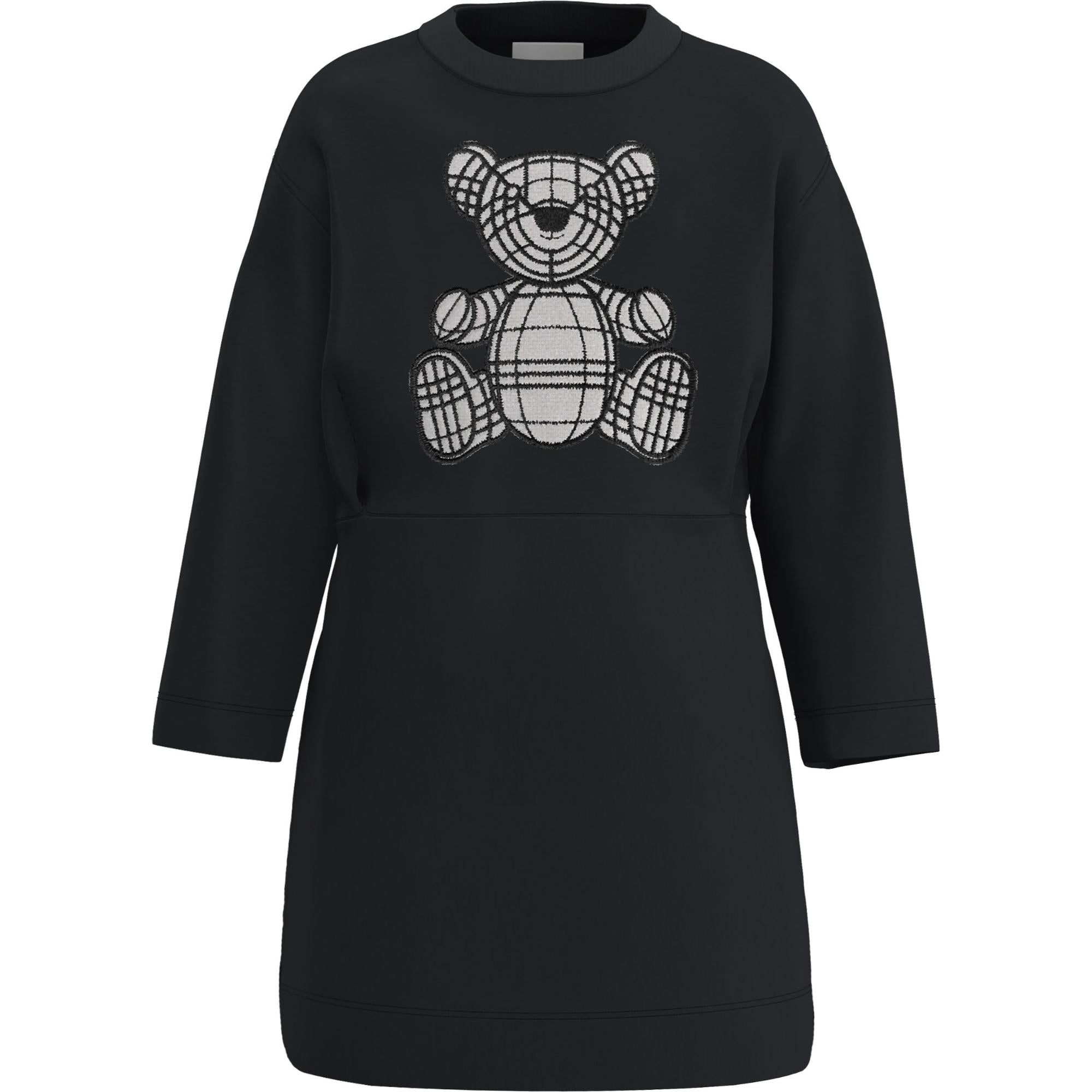 토마스 베어 아플리케 코튼 스웨터 드레스