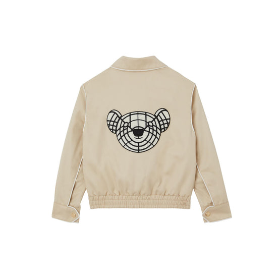 토마스 베어 아플리케 코튼 해링턴 재킷