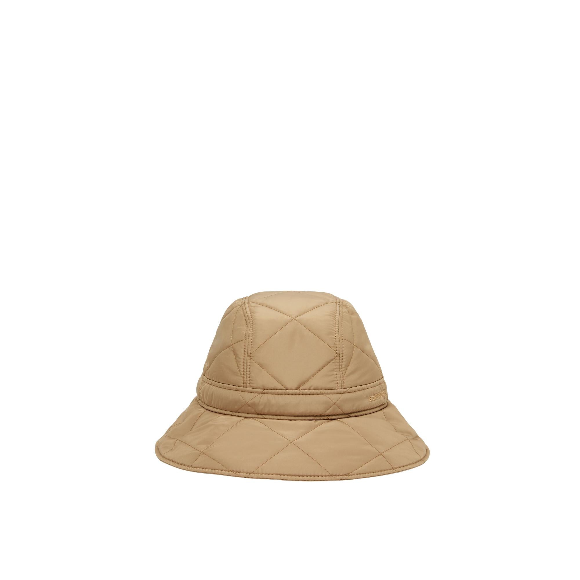 로고 디테일 퀼팅 버킷 햇